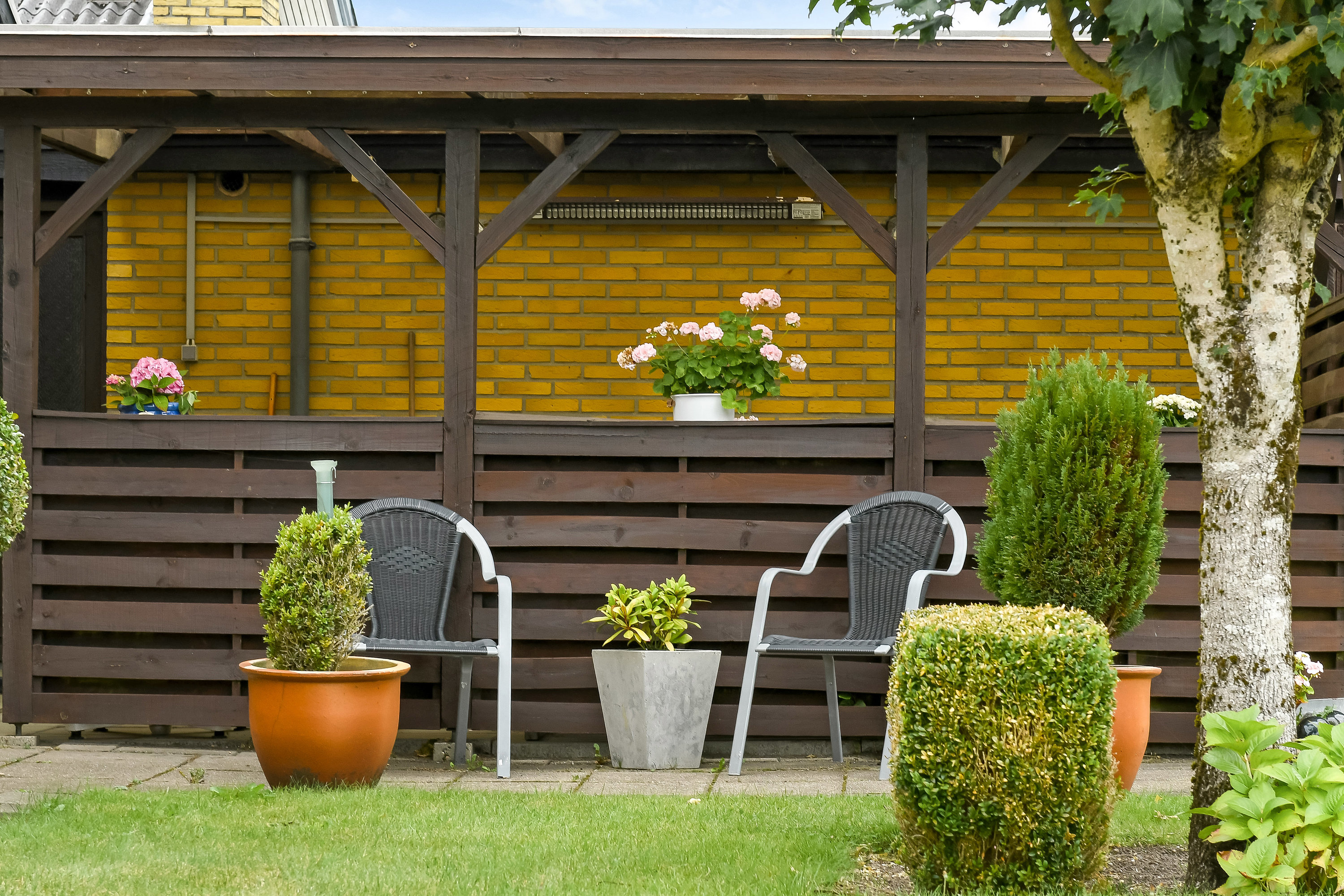 Fremhævet terrasse billede i fuldskærmstilstand. Billede af Abildvej 12, 7200 Grindsted