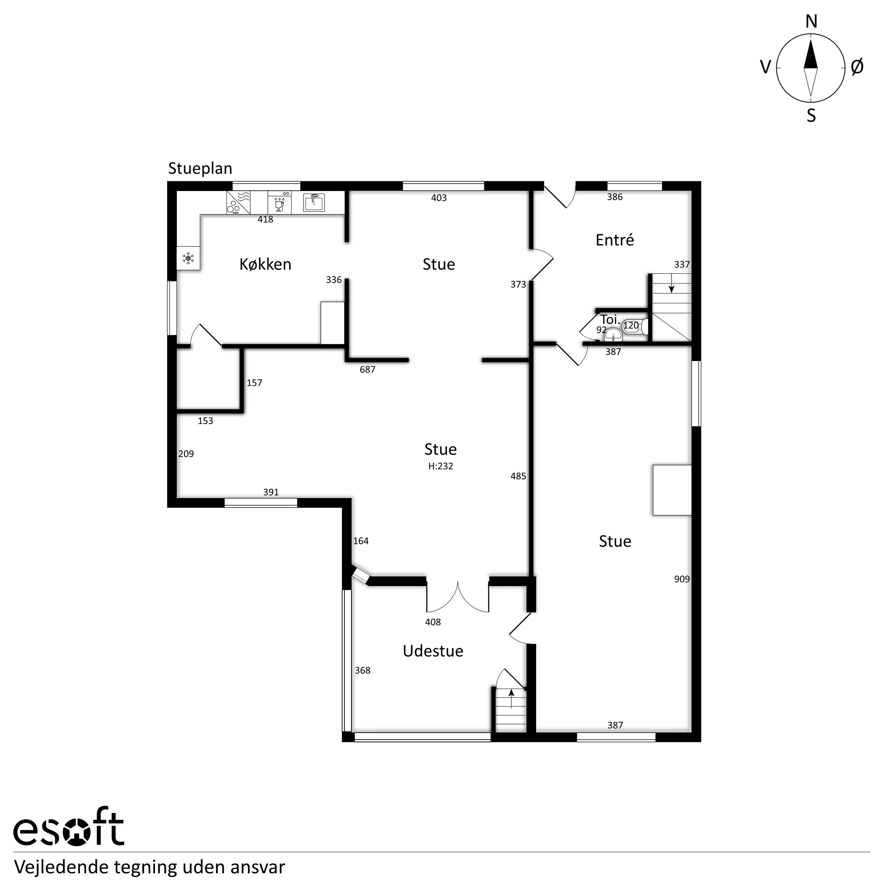 Plantegninger billede af Borgergade 9, 8883 Gjern