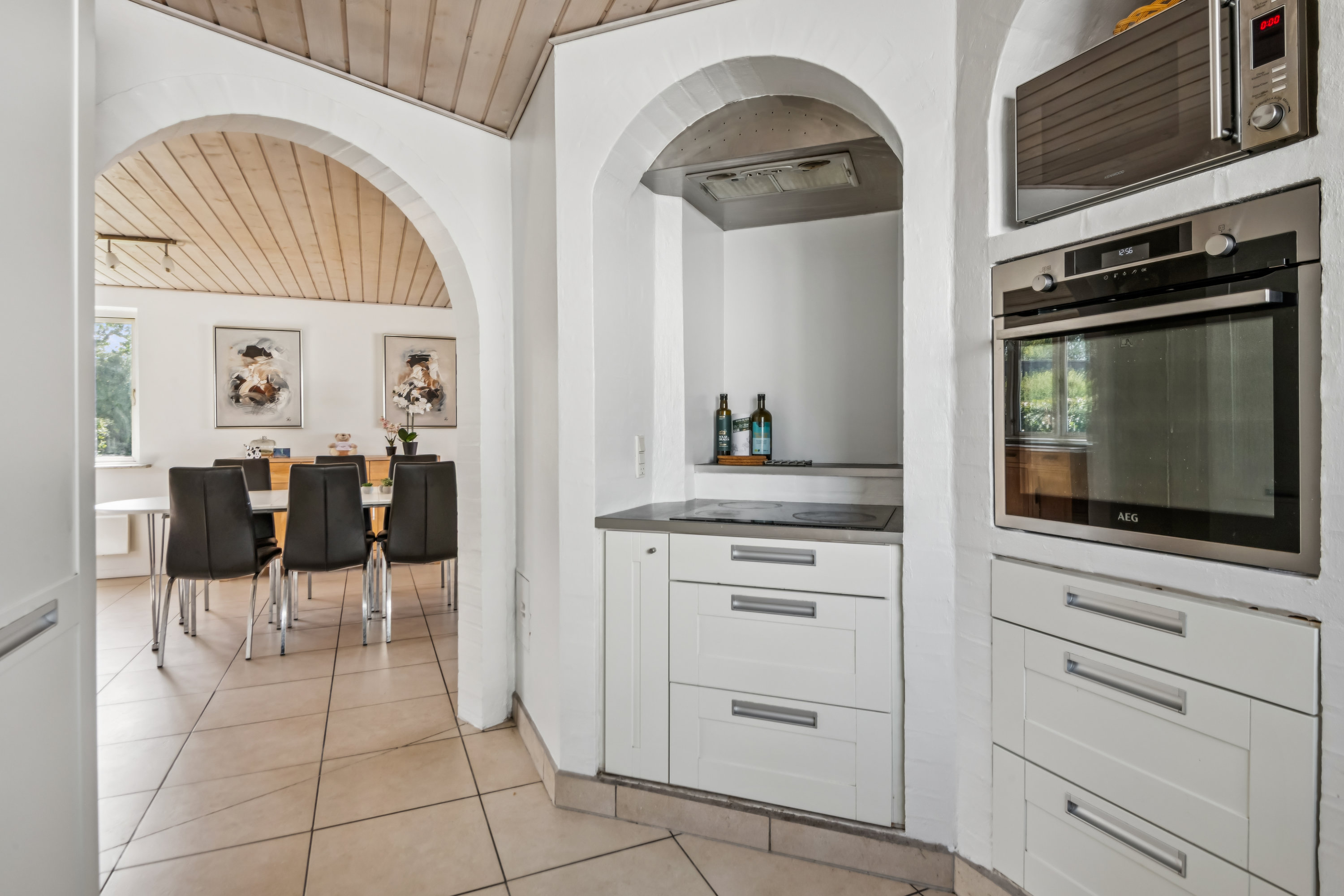 Fremhævet køkken billede i fuldskærmstilstand. Billede af Skaarupvej 11, Ravnkilde, 9610 Nørager