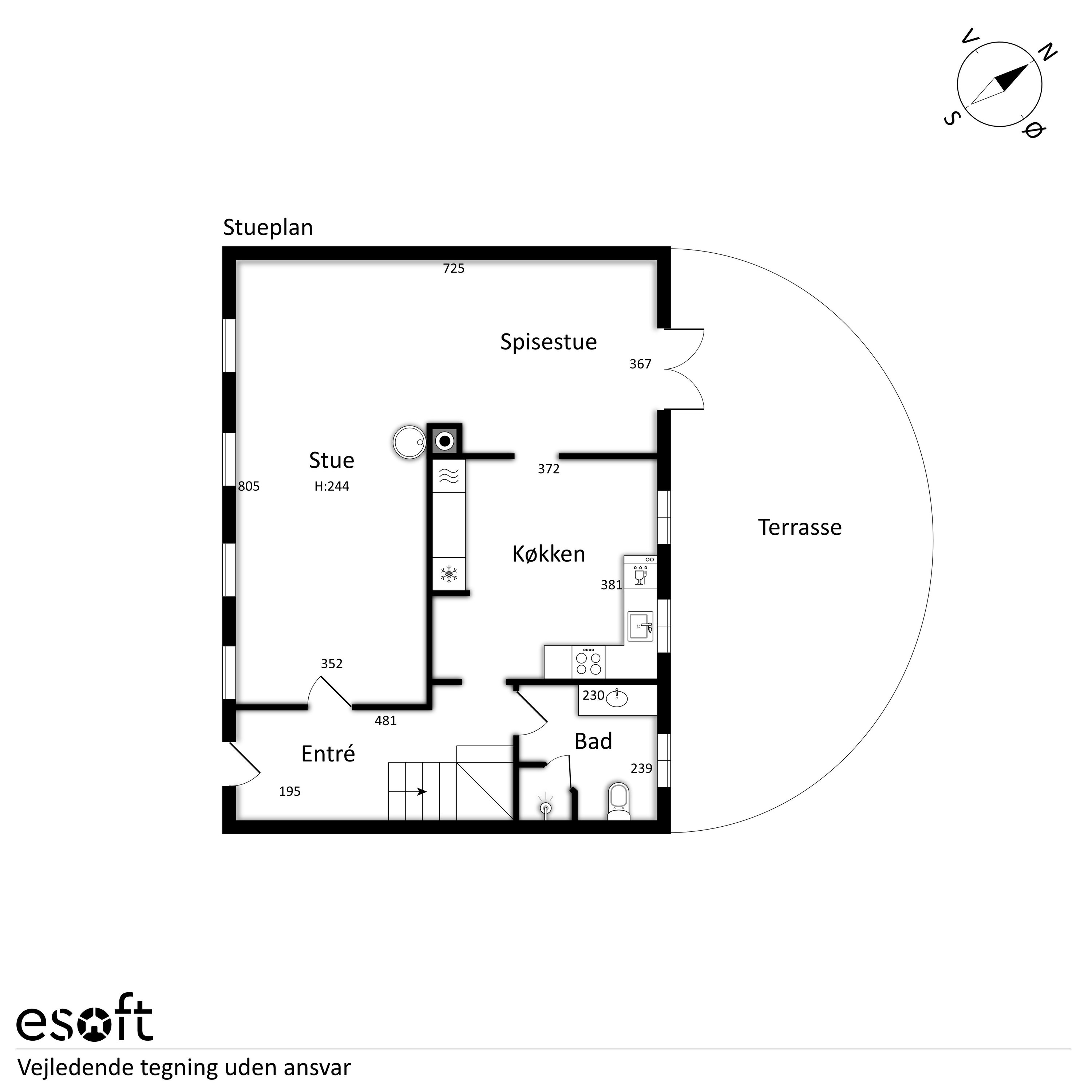 Plantegninger billede af Nørholmsvej 207, 9000 Aalborg