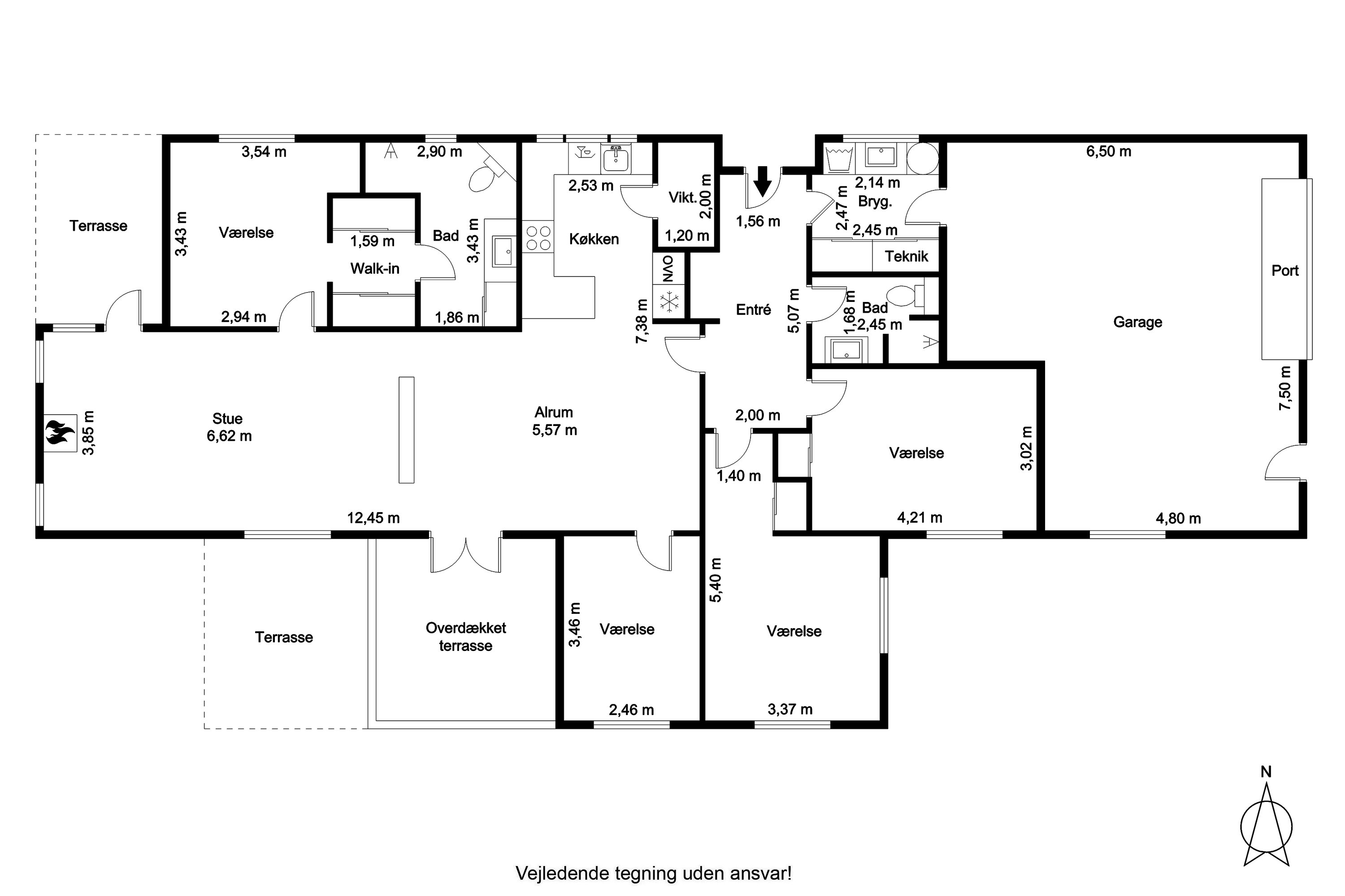 Plantegninger billede af Ådalen 125, 9700 Brønderslev