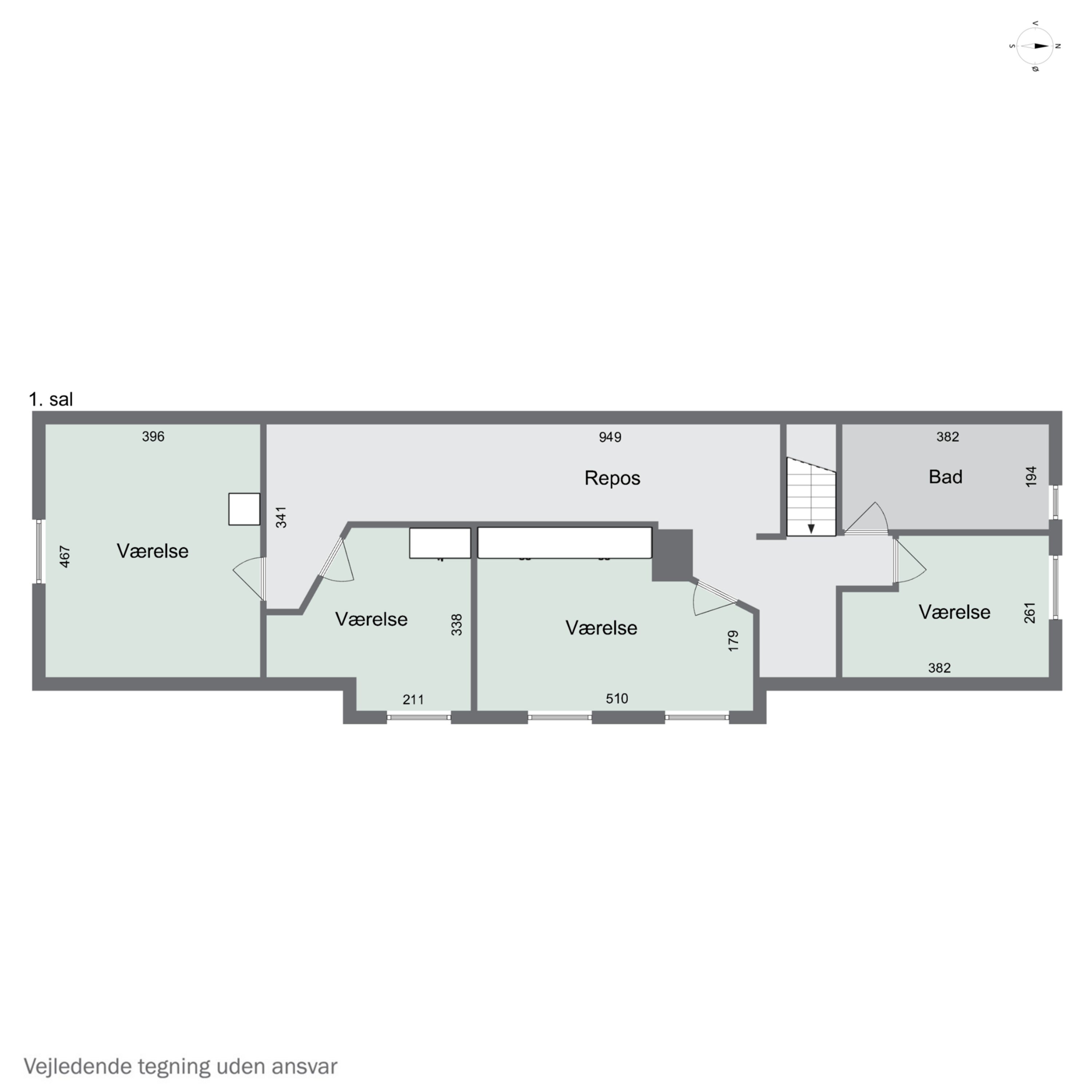 Plantegninger billede af Vorringvej 6, Tved, 7700 Thisted