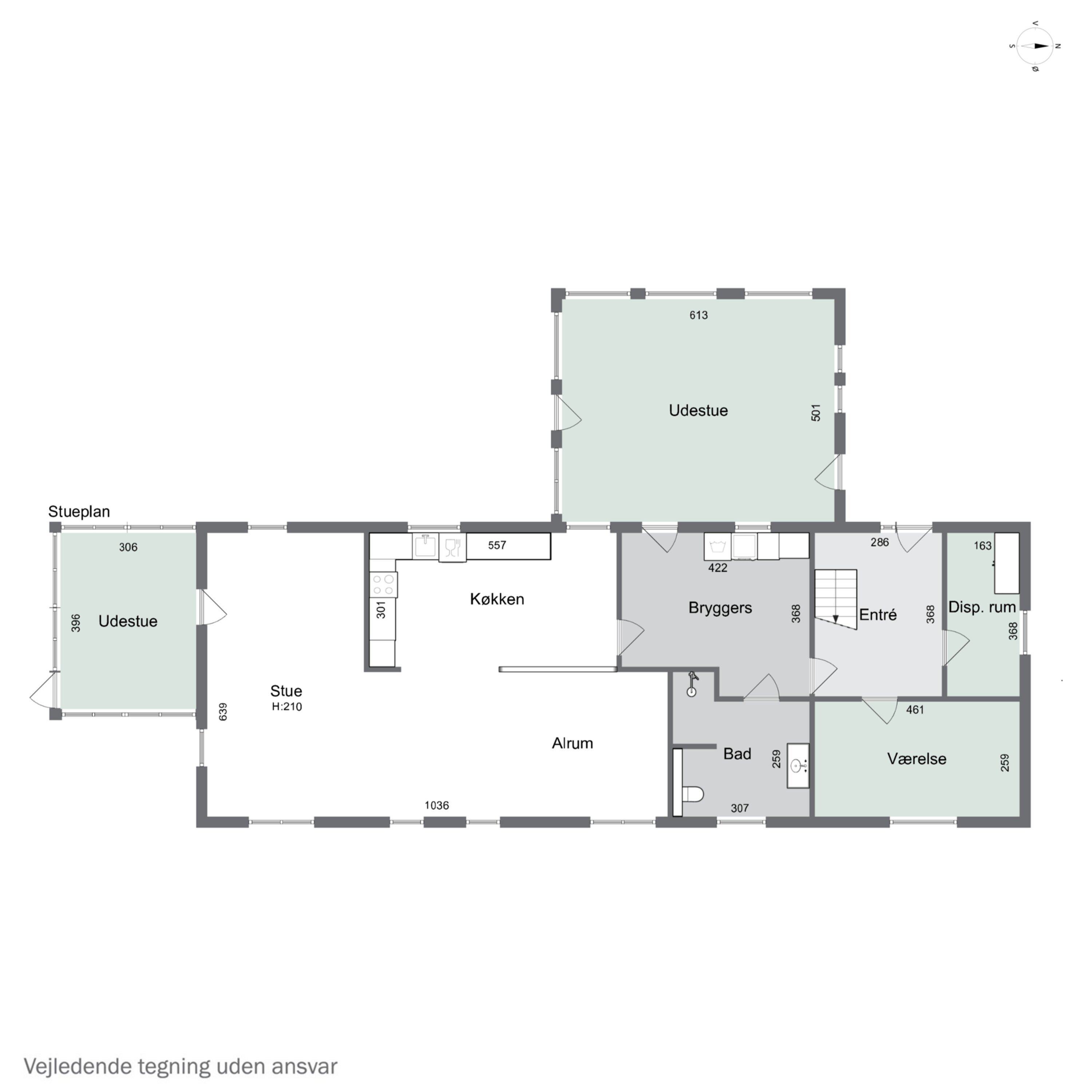 Plantegninger billede af Vorringvej 6, Tved, 7700 Thisted