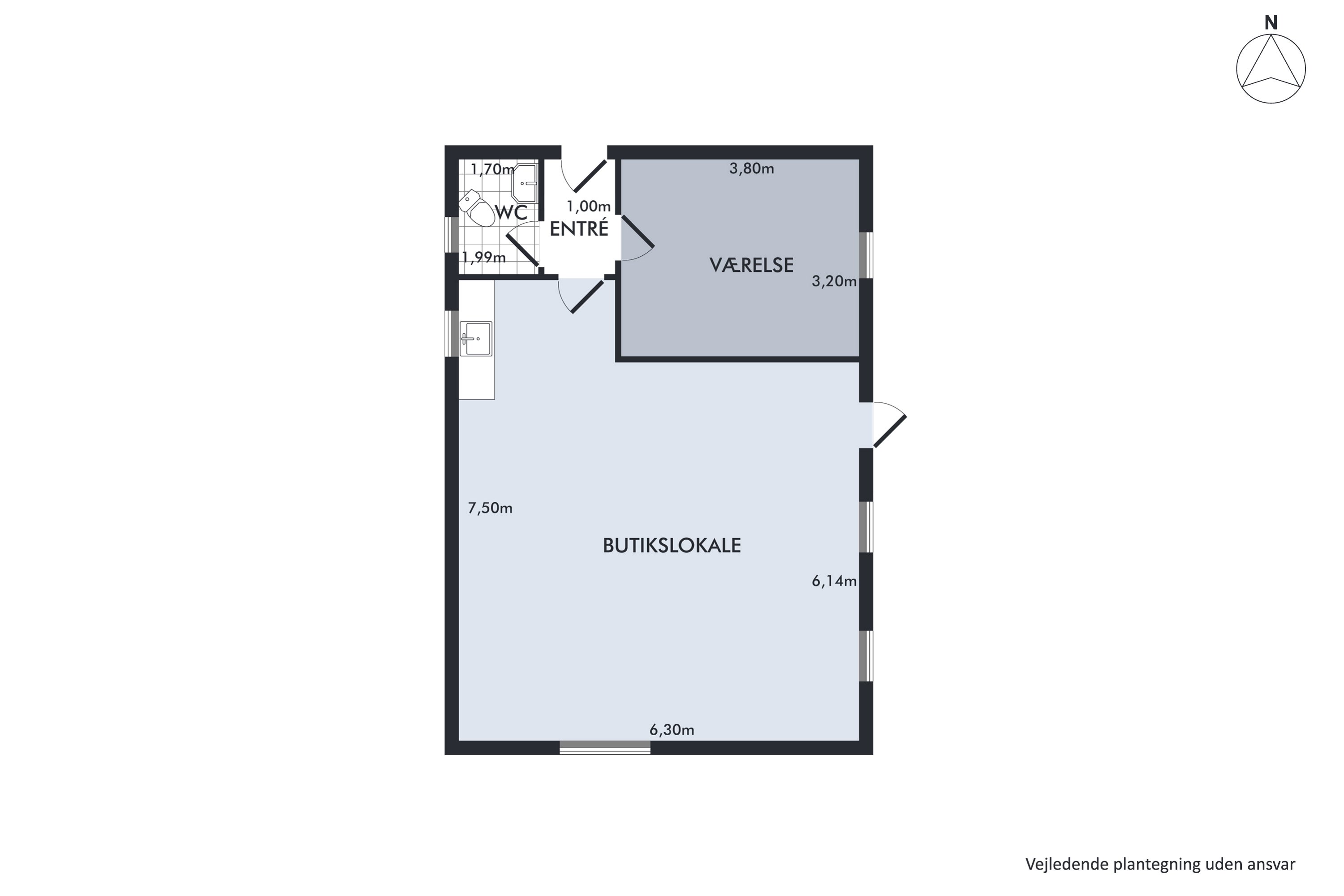 Plantegninger billede af Vodskov Kirkevej 29, 9310 Vodskov