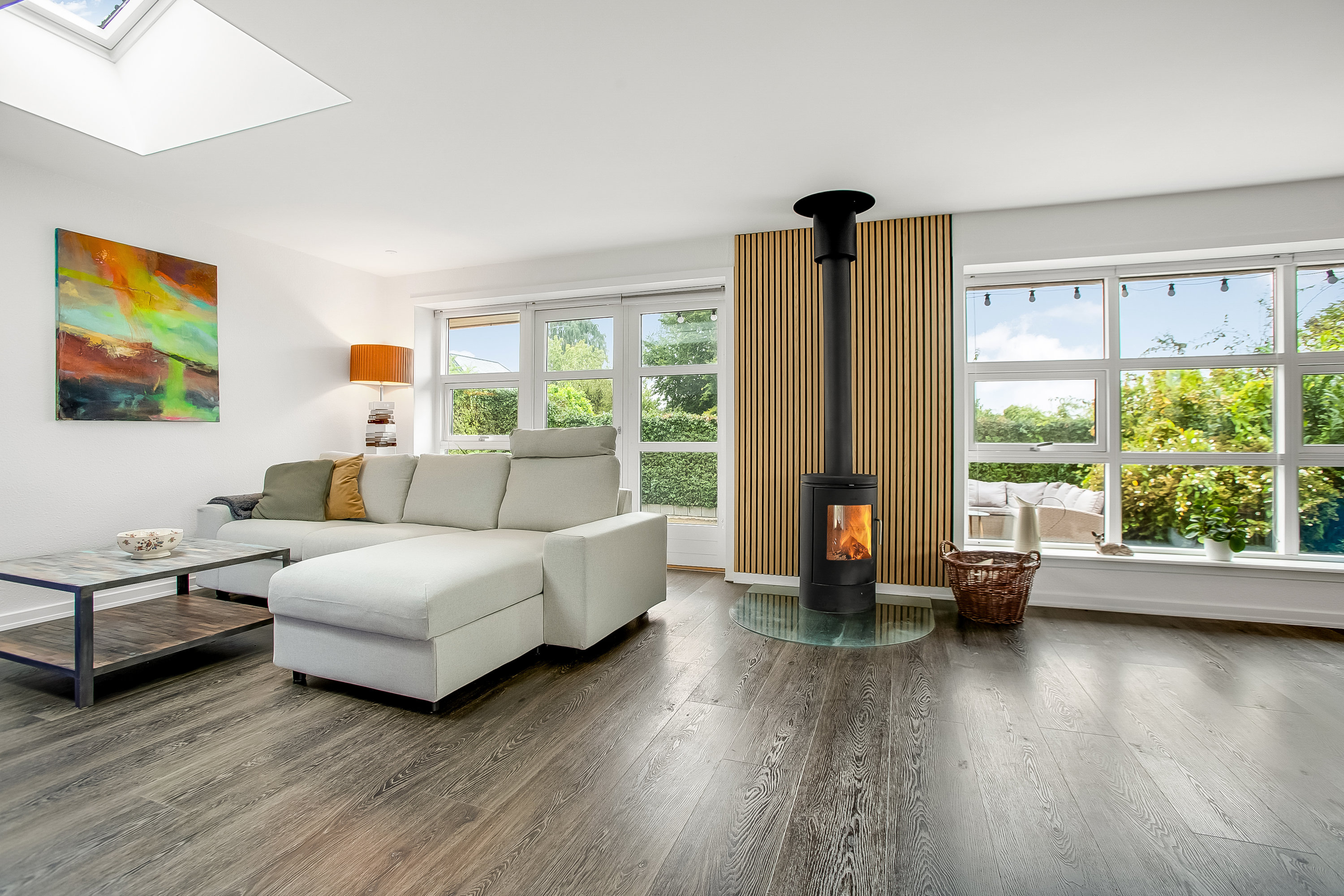 Fremhævet stue billede i fuldskærmstilstand. Billede af Løvelvej 6, Seest, 6000 Kolding