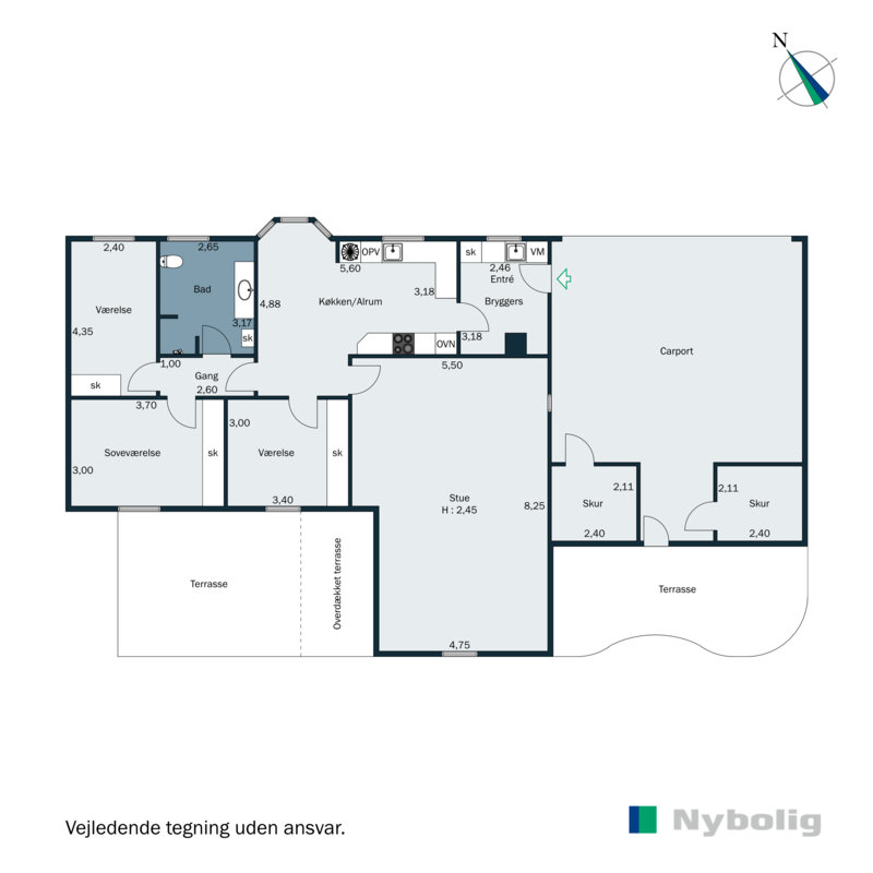 Plantegninger billede af Kornmarken 13, Foldingbro, 6650 Brørup
