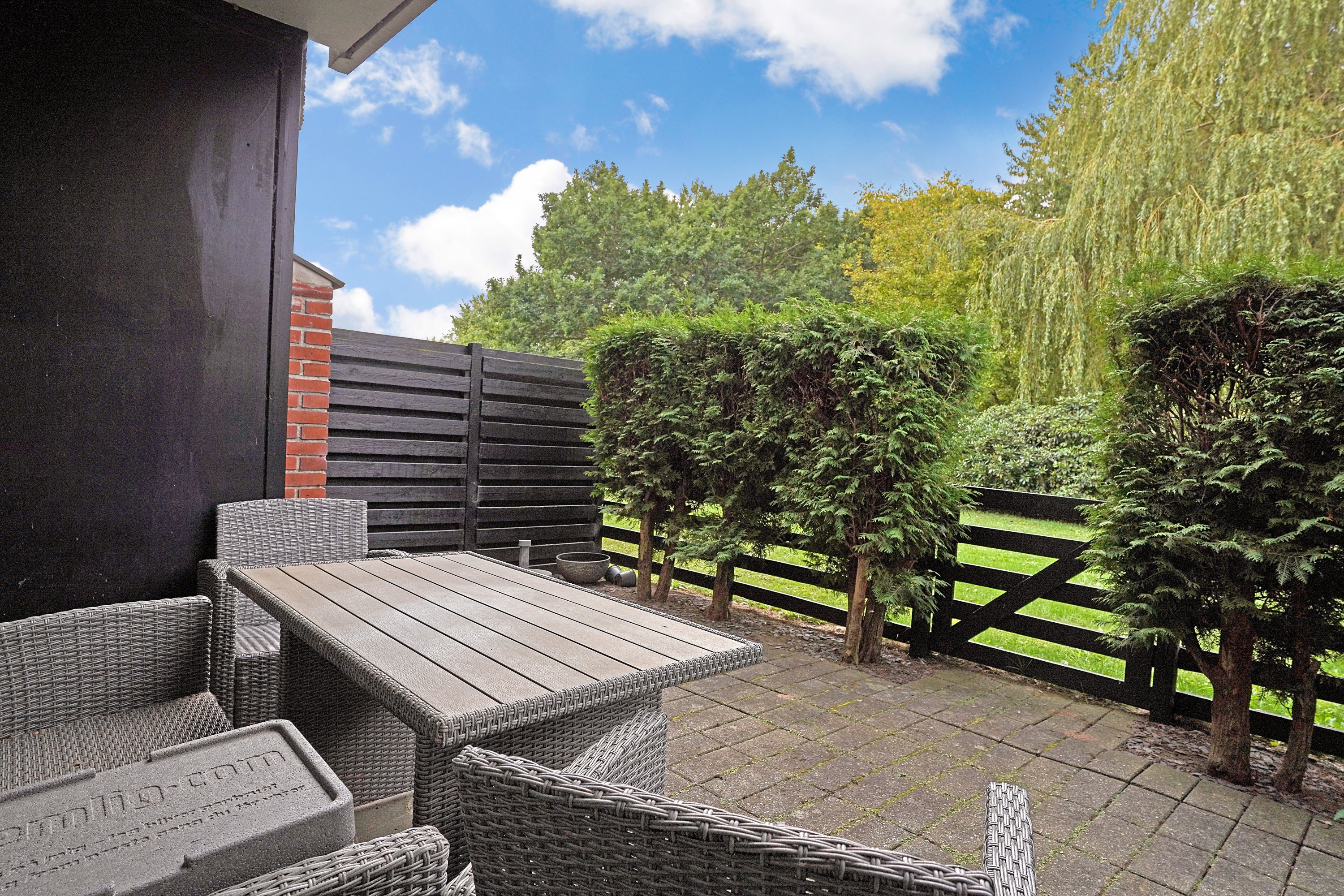 Miniaturebillede 1: terrasse. Billede af Teglgårdsvej 607, st.. tv., 3050 Humlebæk