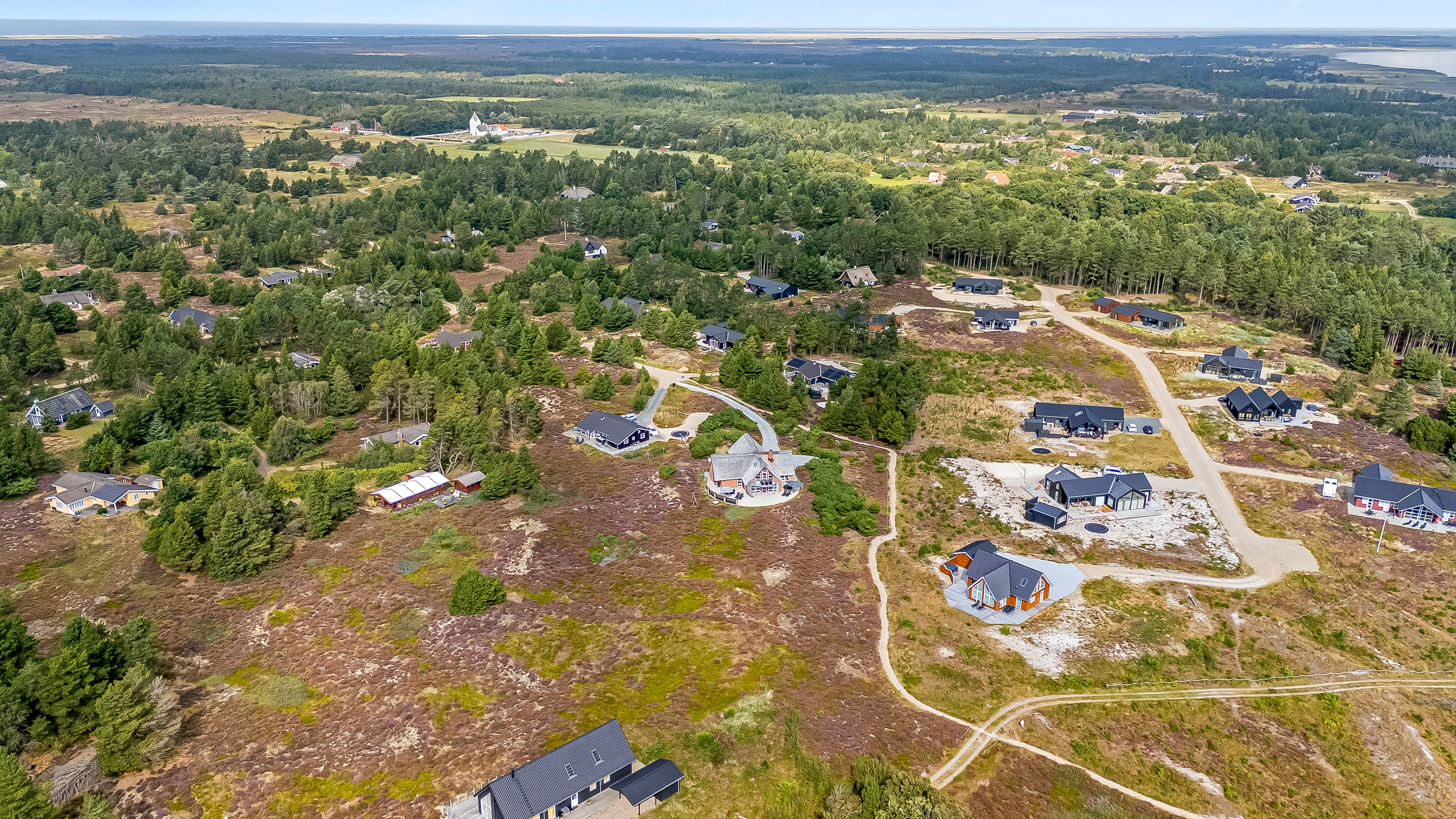 Fremhævet luftfoto billede i fuldskærmstilstand. Billede af J Tagholmsvej 29D, Kromose, 6792 Rømø