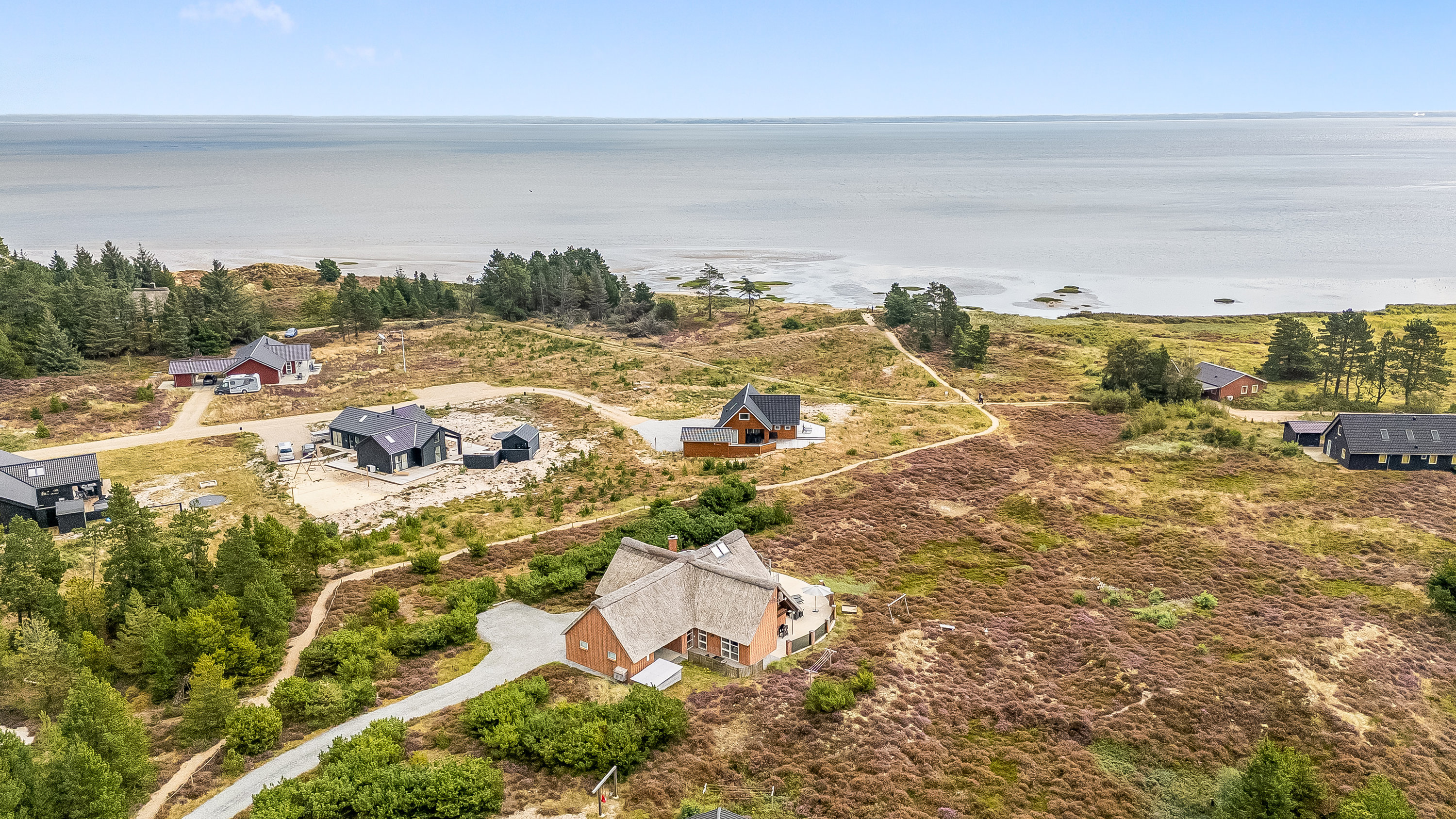 Fremhævet luftfoto billede i fuldskærmstilstand. Billede af J Tagholmsvej 29D, Kromose, 6792 Rømø