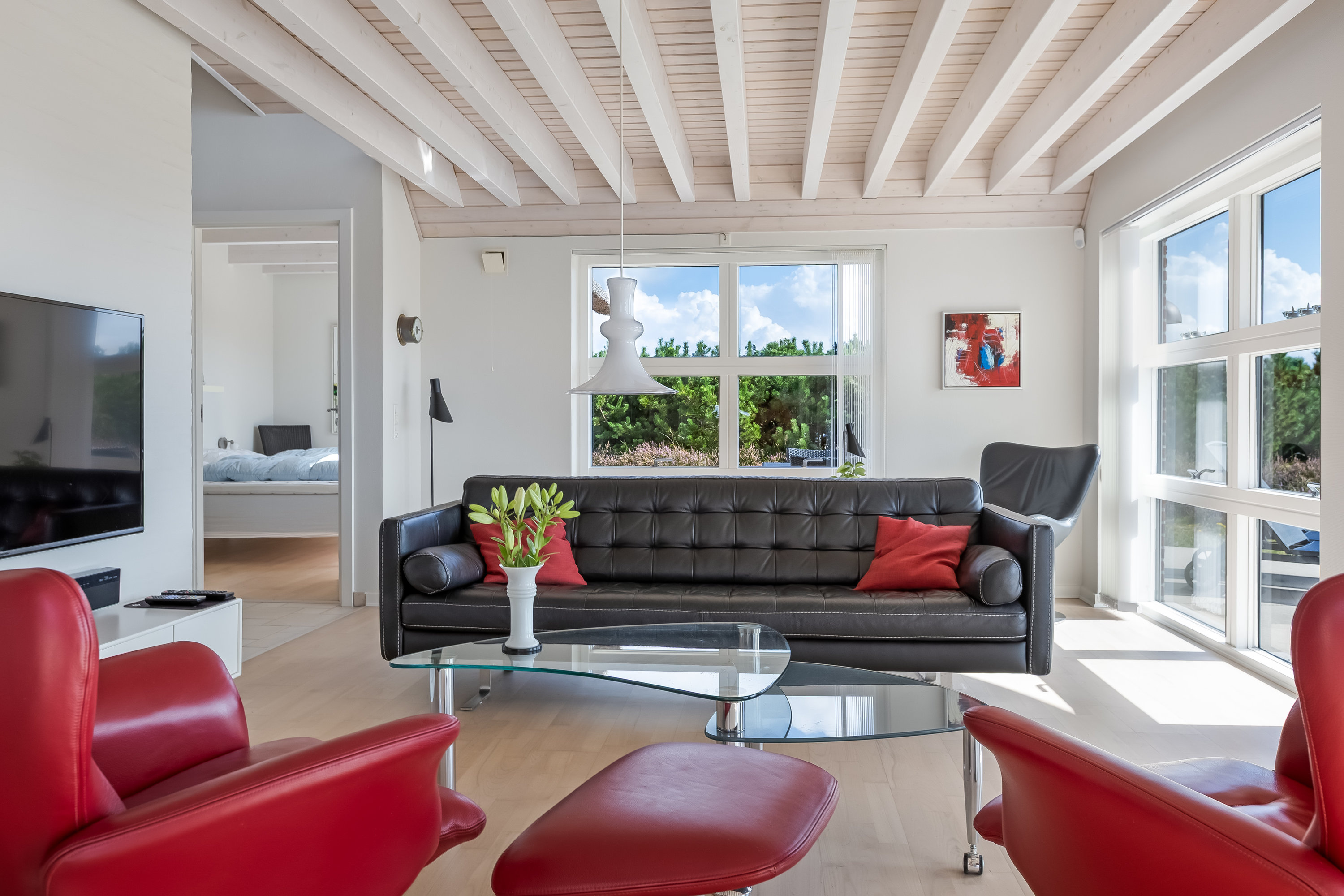 Fremhævet stue billede i fuldskærmstilstand. Billede af J Tagholmsvej 29D, Kromose, 6792 Rømø