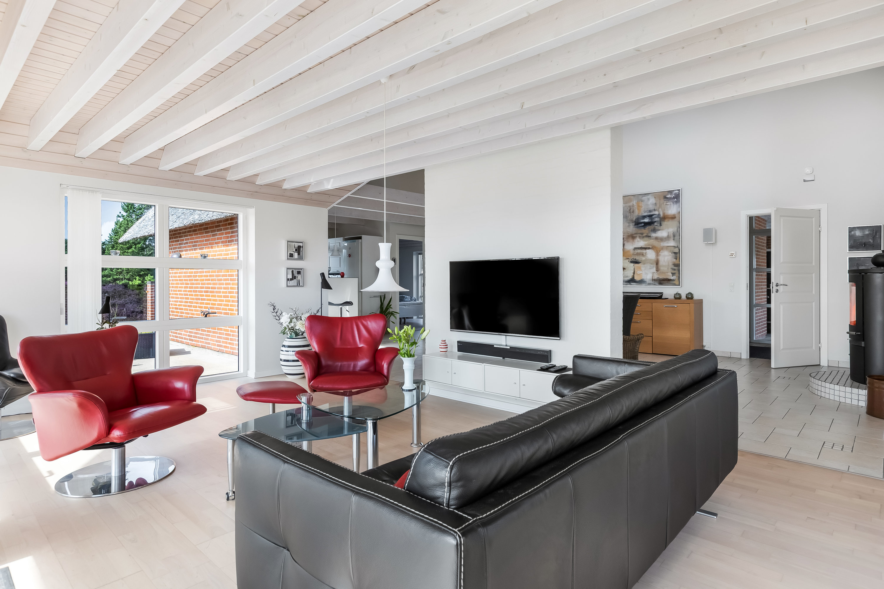 Fremhævet stue billede i fuldskærmstilstand. Billede af J Tagholmsvej 29D, Kromose, 6792 Rømø