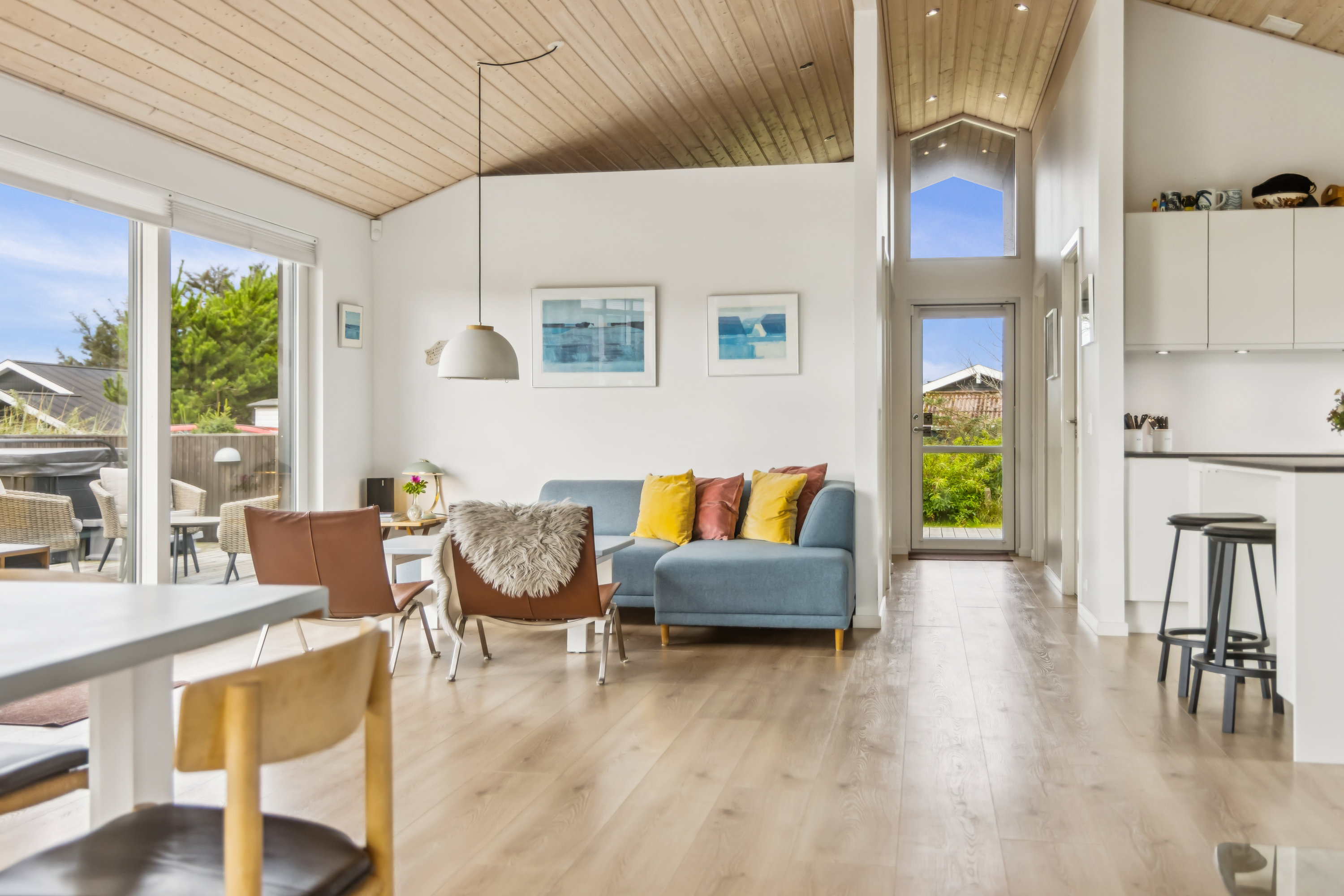 Fremhævet stue billede i fuldskærmstilstand. Billede af Ribergaardsvej 7, 9492 Blokhus