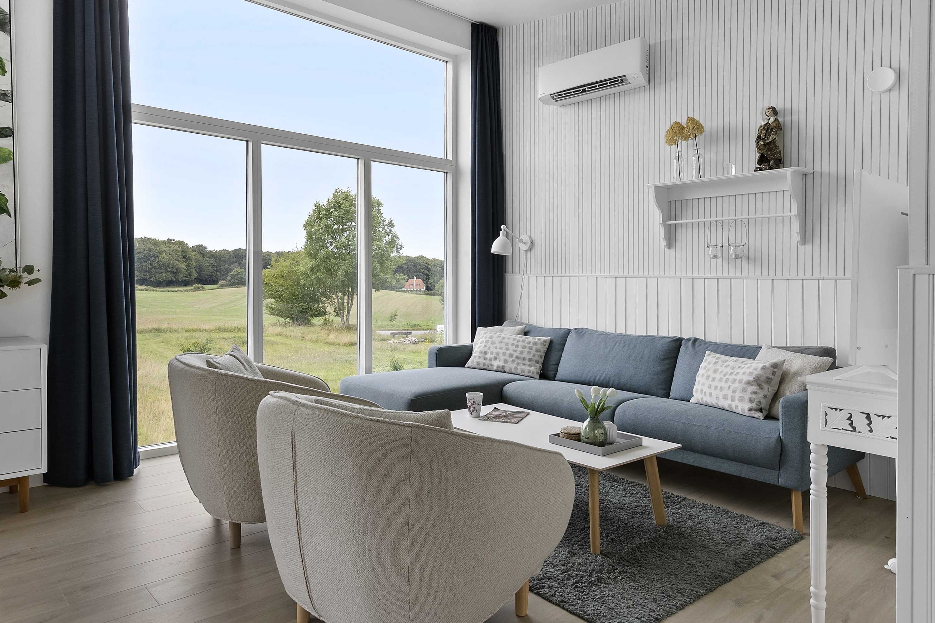 Fremhævet stue billede i fuldskærmstilstand. Billede af Løjt Bellevue 8, Løjt Nørresk, 6200 Aabenraa