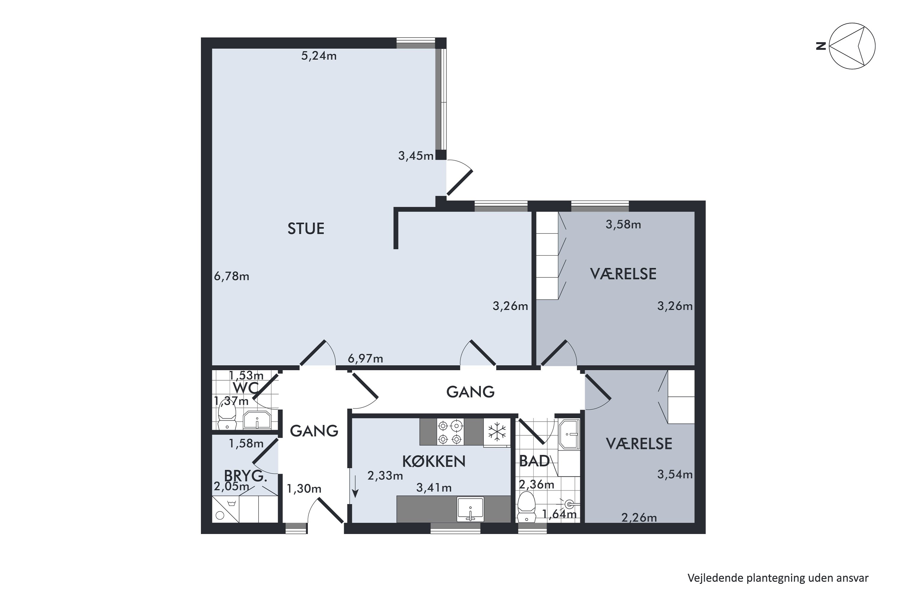 Plantegninger billede af Dybbølparken 6B, Dybbøl, 6400 Sønderborg