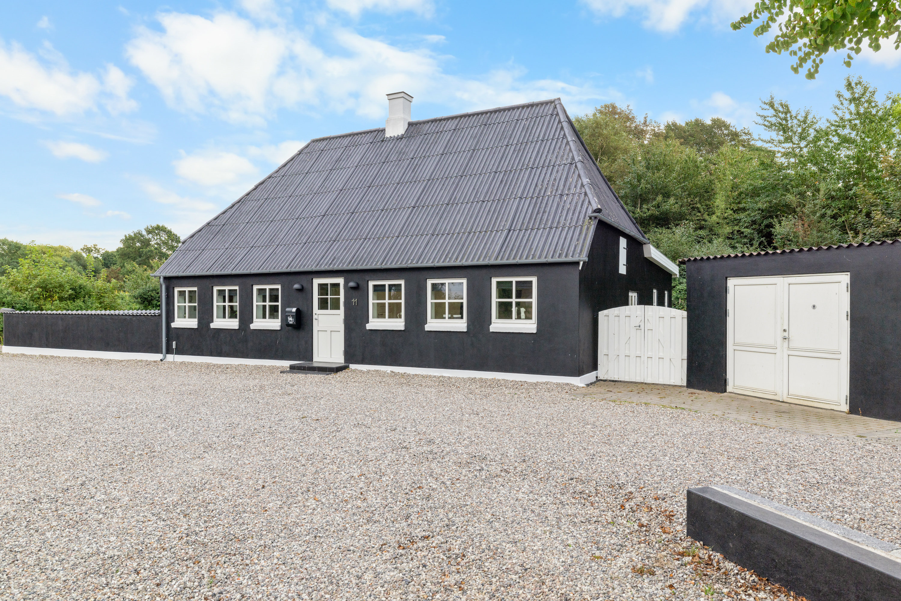 Fremhævet facade billede i fuldskærmstilstand. Billede af Ramsevej 11, Bøjden, 5600 Faaborg