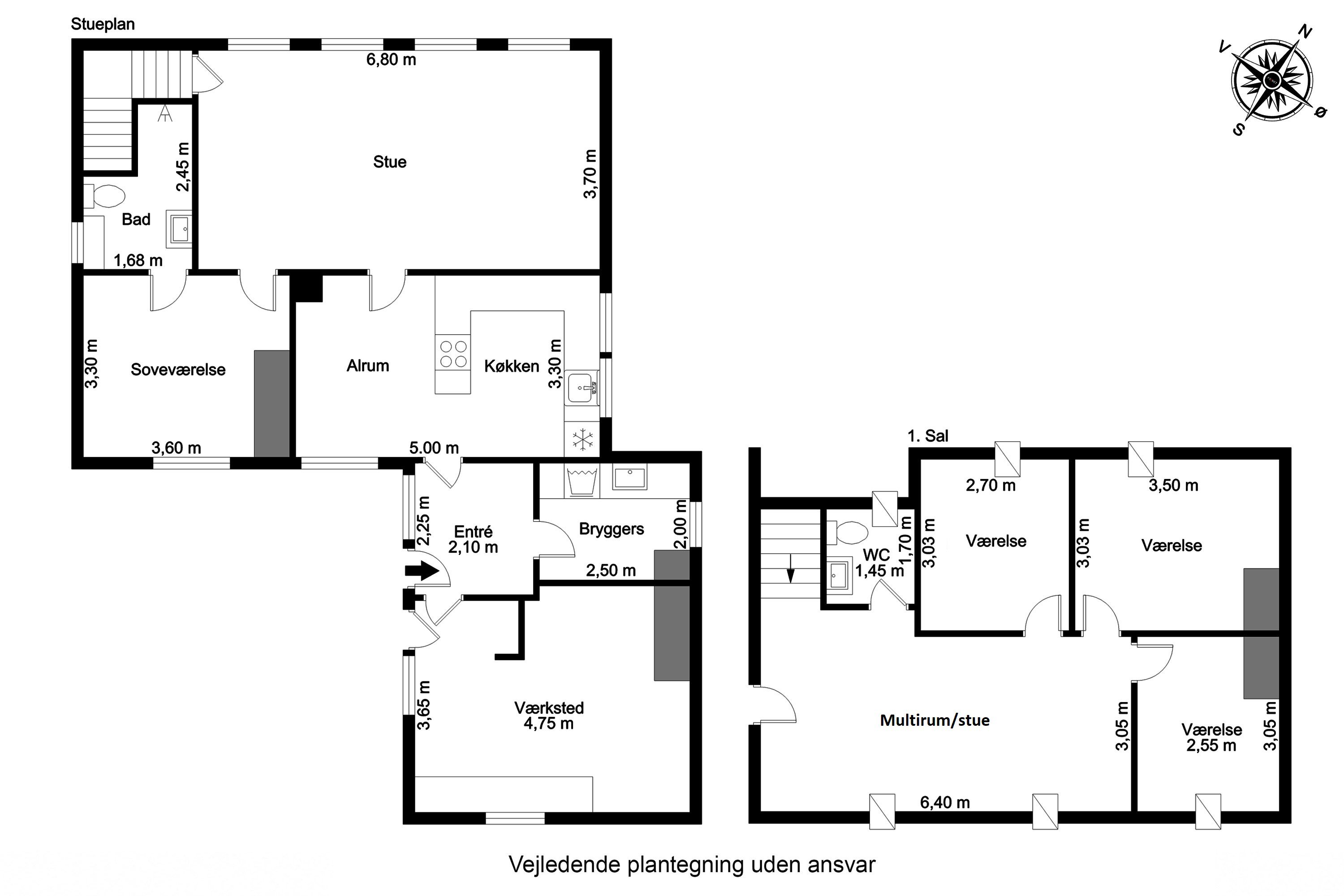 Plantegninger billede af Bygade 30, 7160 Tørring