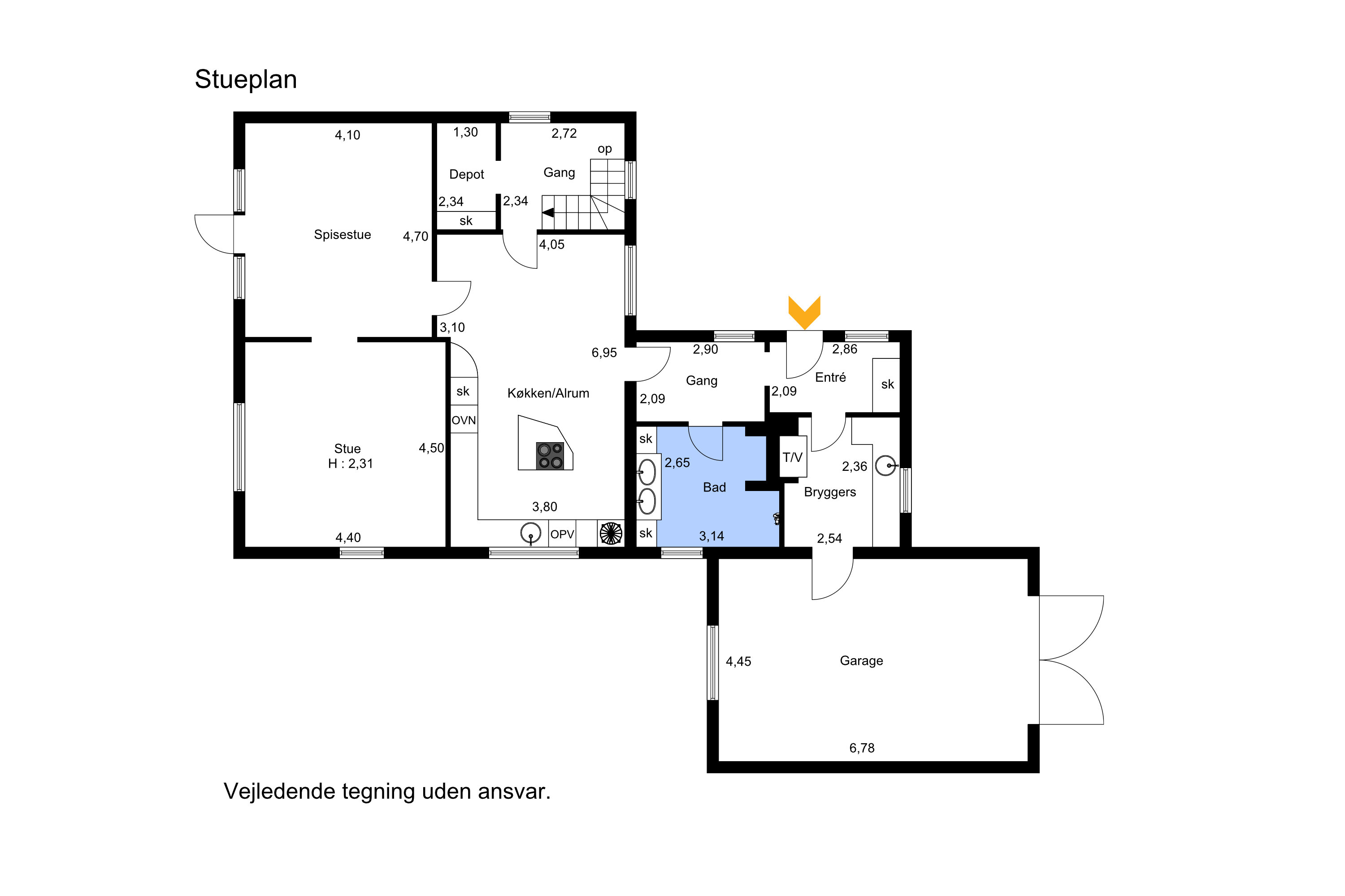 Plantegninger billede af Adelvej 2B, Højmark, 6940 Lem St