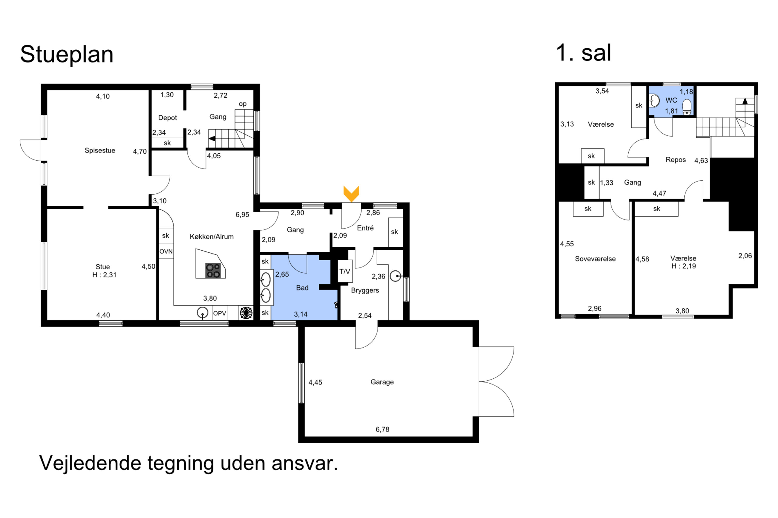 Plantegninger billede af Adelvej 2B, Højmark, 6940 Lem St