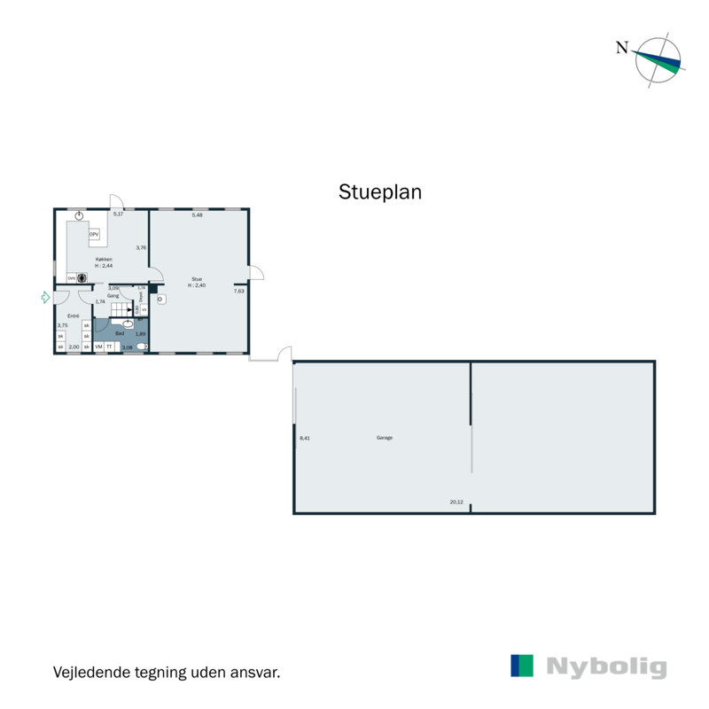Plantegninger billede af Grobshulevej 164, Fensholt, 8300 Odder