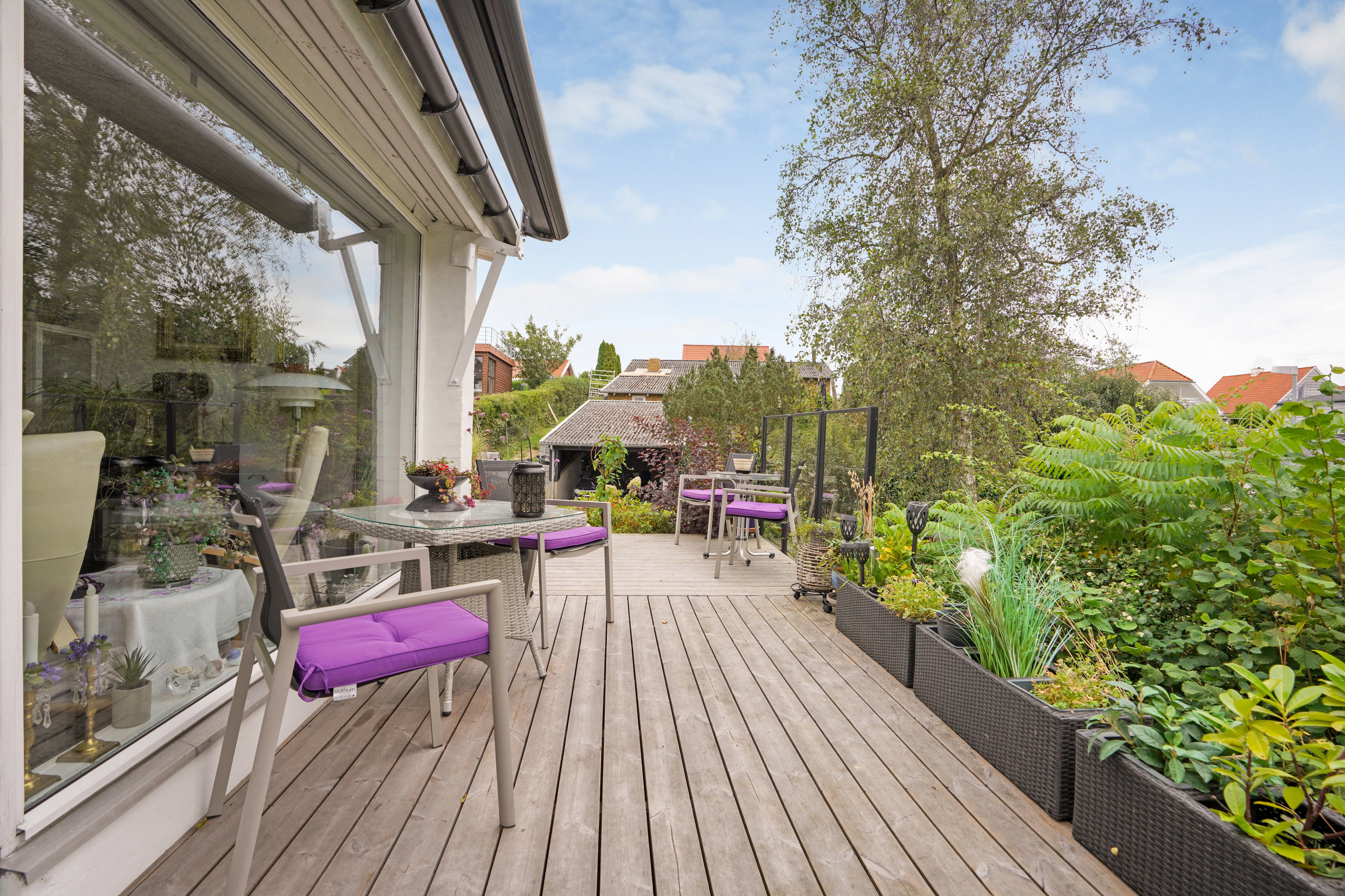 Fremhævet terrasse billede i fuldskærmstilstand. Billede af Kamillavej 4, Strib, 5500 Middelfart