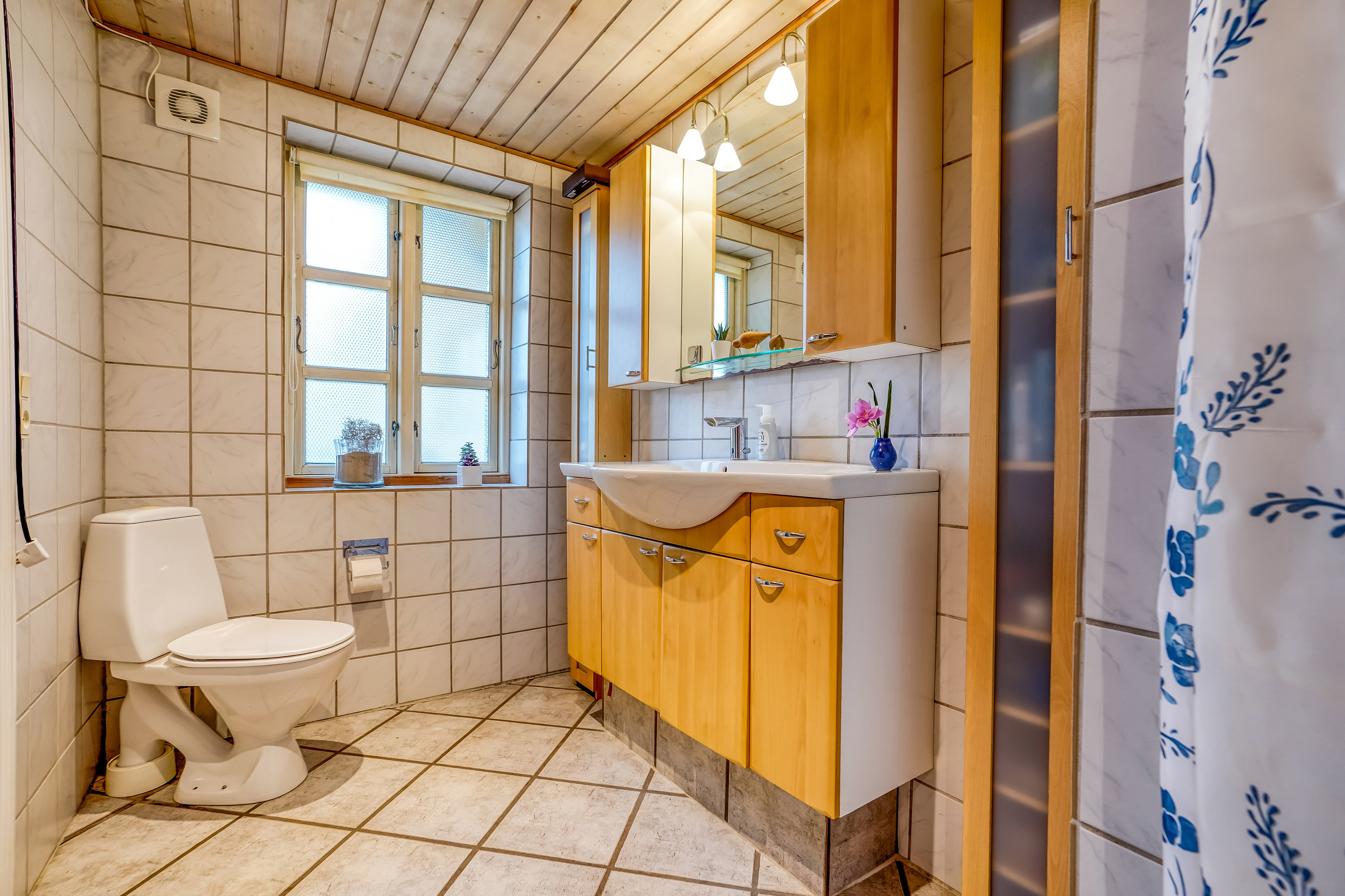 Fremhævet badeværelse billede i fuldskærmstilstand. Billede af Fruens Vej 6, 8763 Rask Mølle