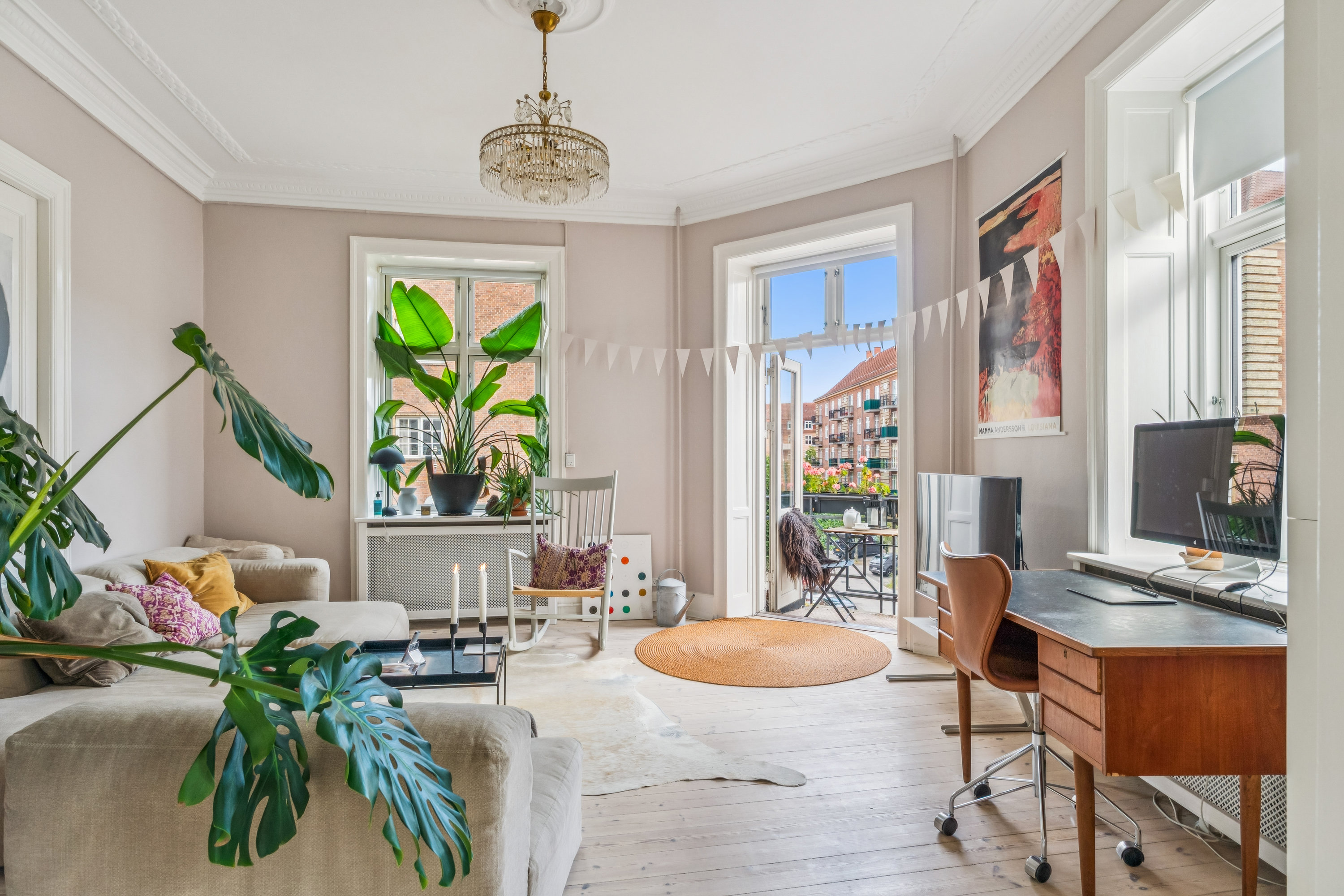 Miniaturebillede 1: stue. Billede af Vejrøgade 5, 2. tv., 2100 København Ø