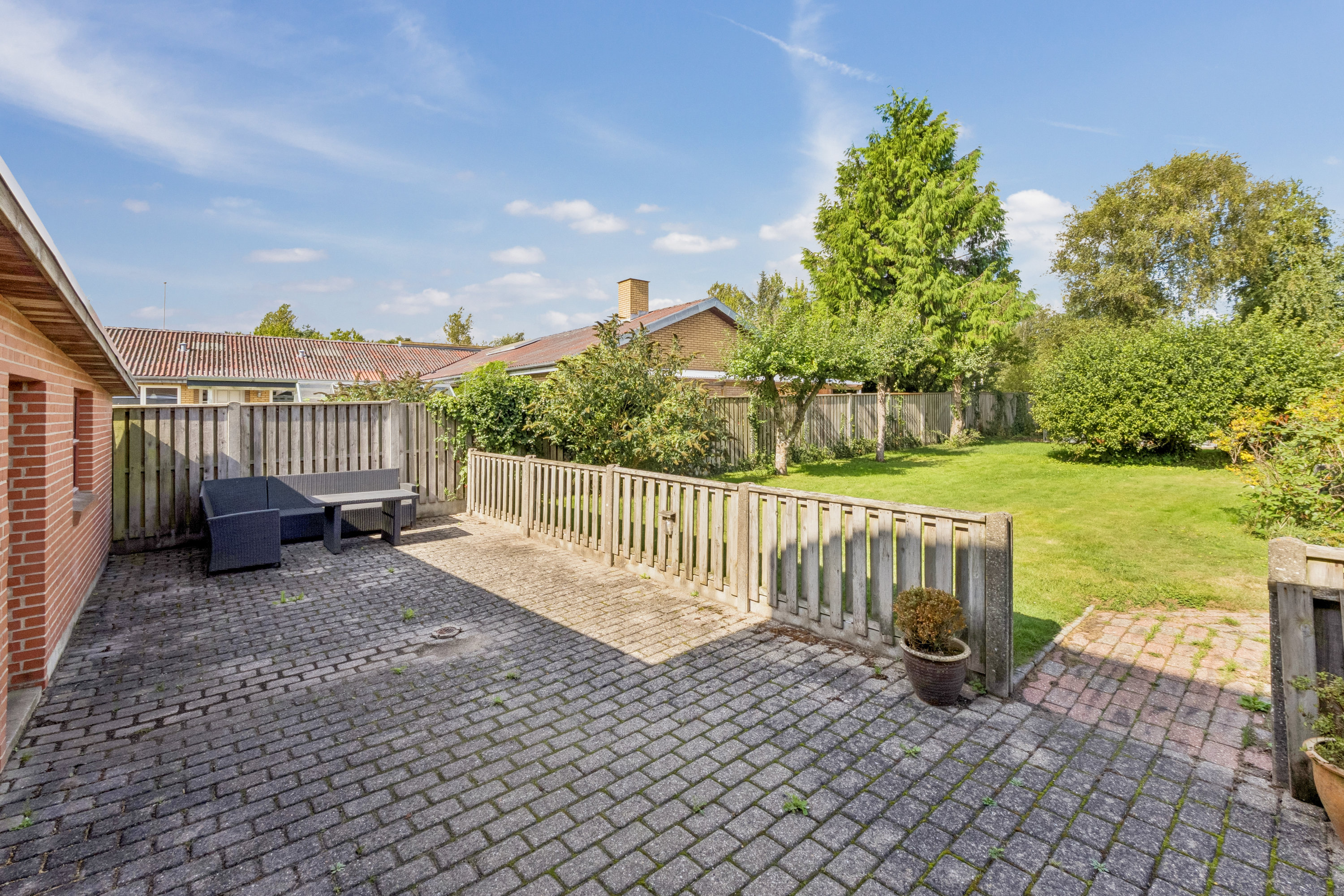 Fremhævet terrasse billede i fuldskærmstilstand. Billede af Søndre Dås 18, 7800 Skive