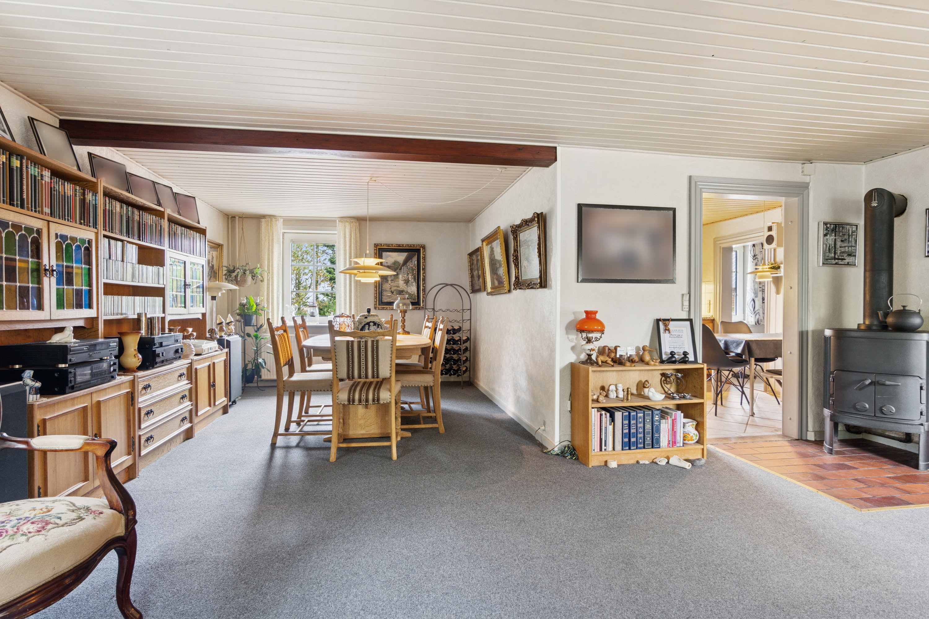 Fremhævet spisestue billede i fuldskærmstilstand. Billede af Troldhøjvej 2, Skjoldborg, 7700 Thisted