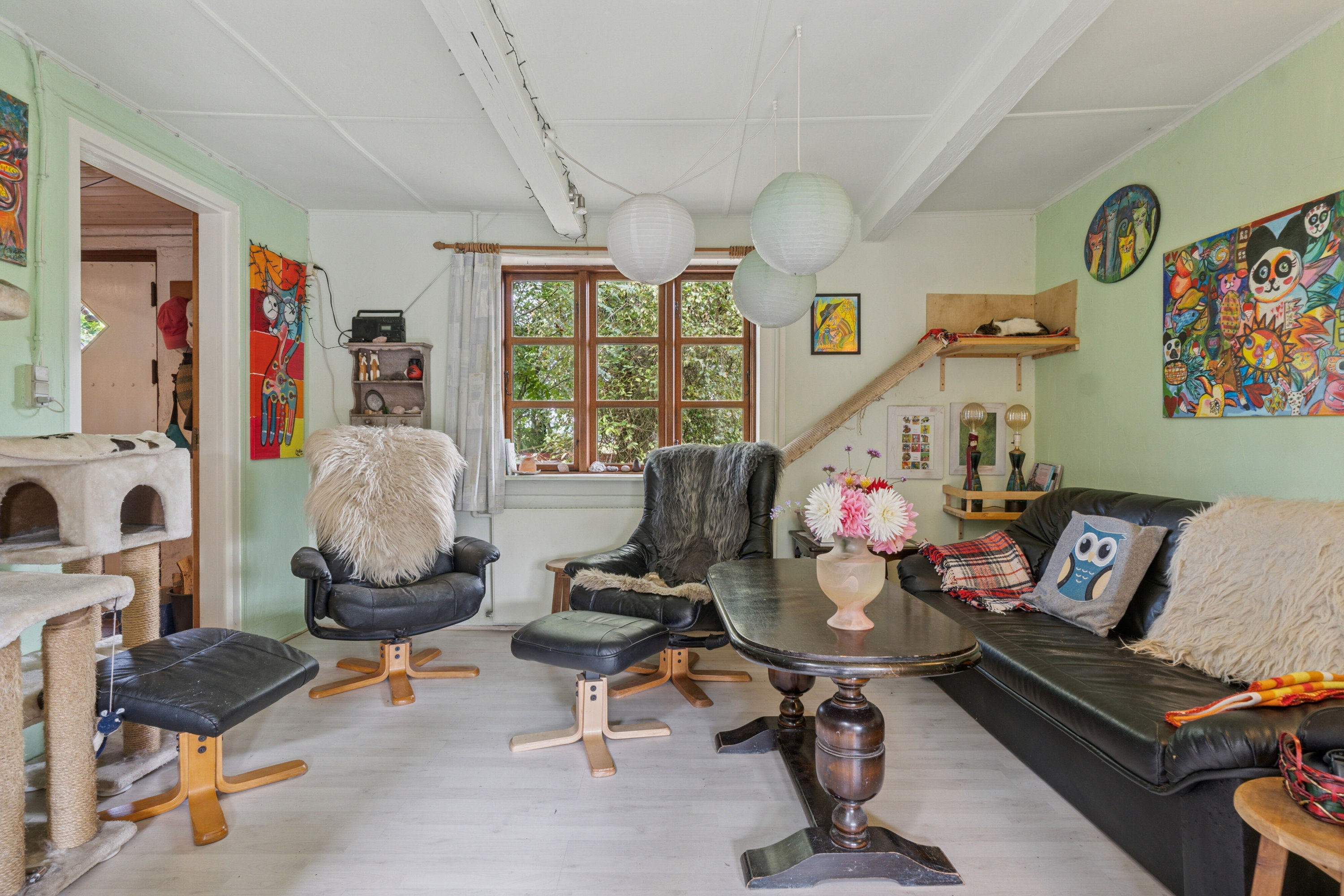 Fremhævet stue billede i fuldskærmstilstand. Billede af Bøllemosen 10, 5771 Stenstrup