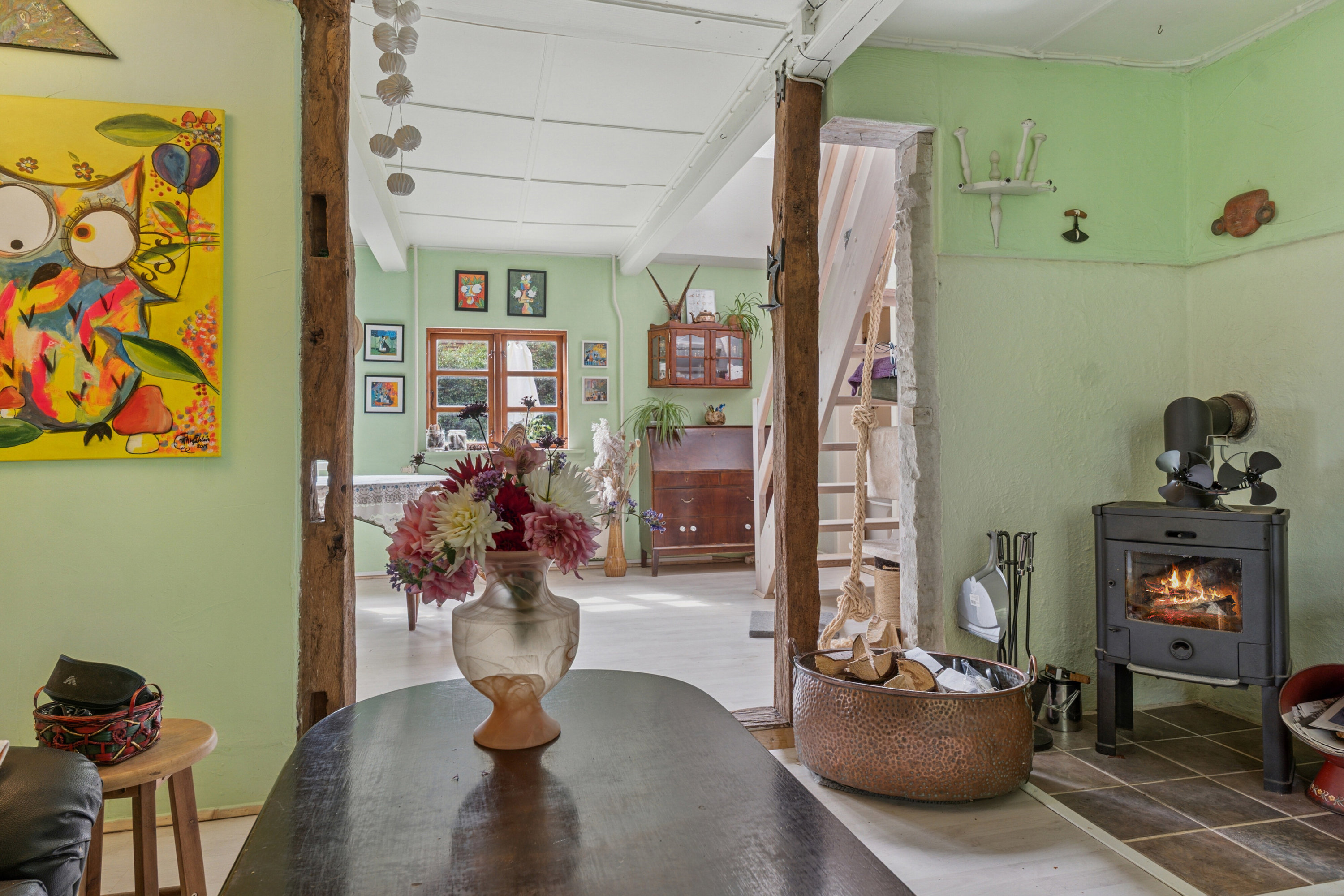 Fremhævet stue billede i fuldskærmstilstand. Billede af Bøllemosen 10, 5771 Stenstrup