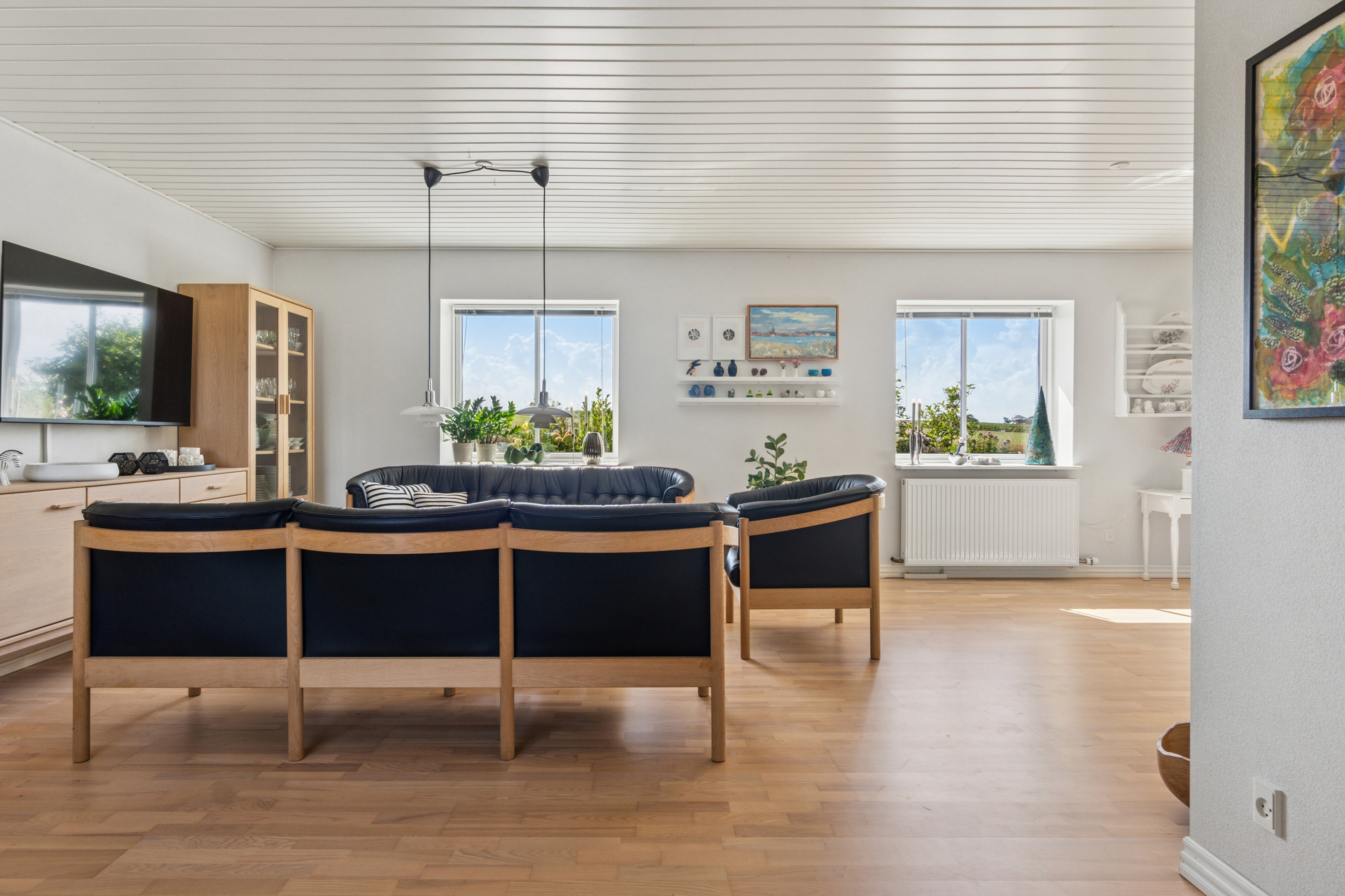 Fremhævet stue billede i fuldskærmstilstand. Billede af Frimervej 1, 7742 Vesløs