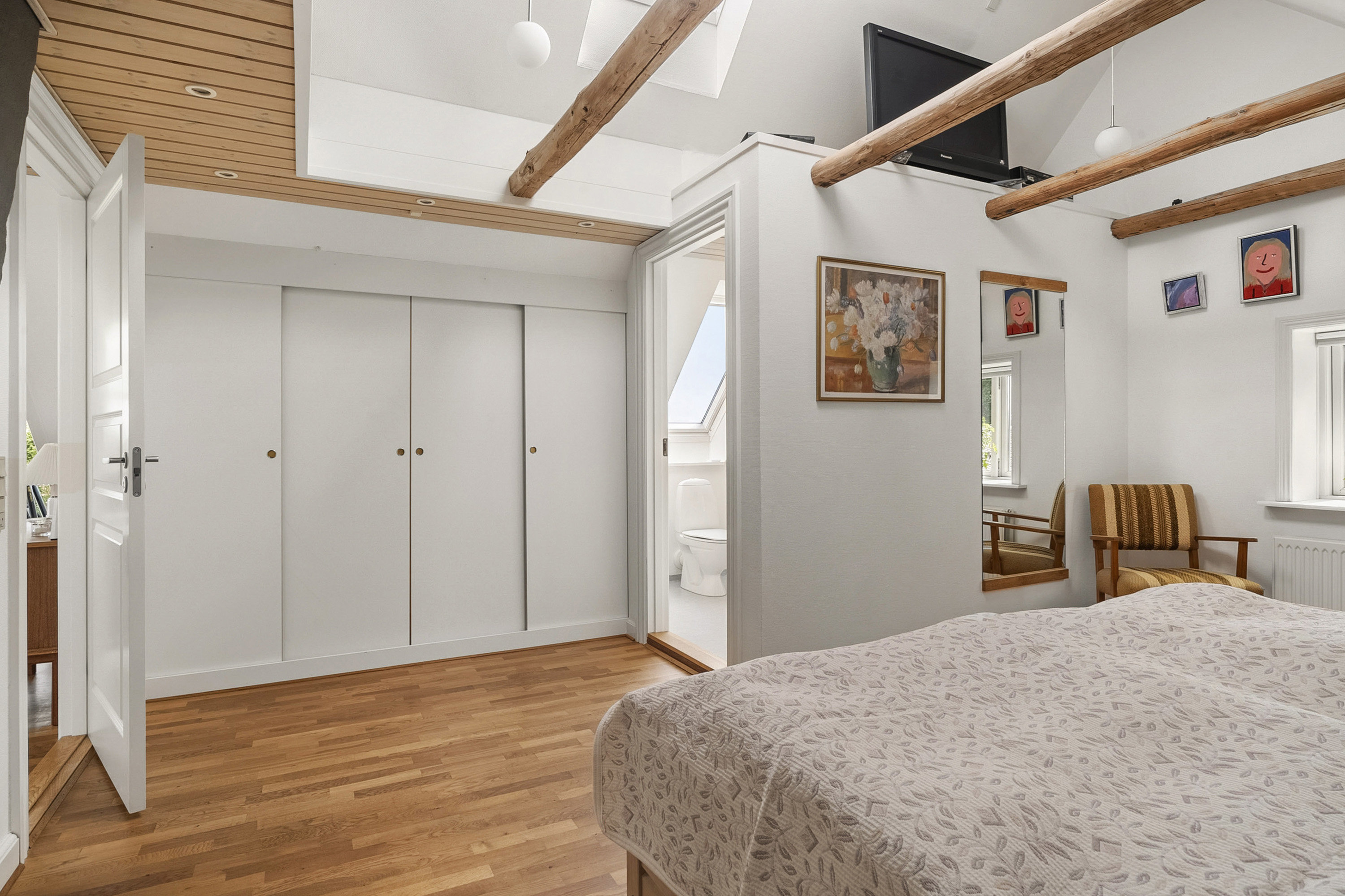 Fremhævet soveværelse billede i fuldskærmstilstand. Billede af Grobshulevej 164, Fensholt, 8300 Odder