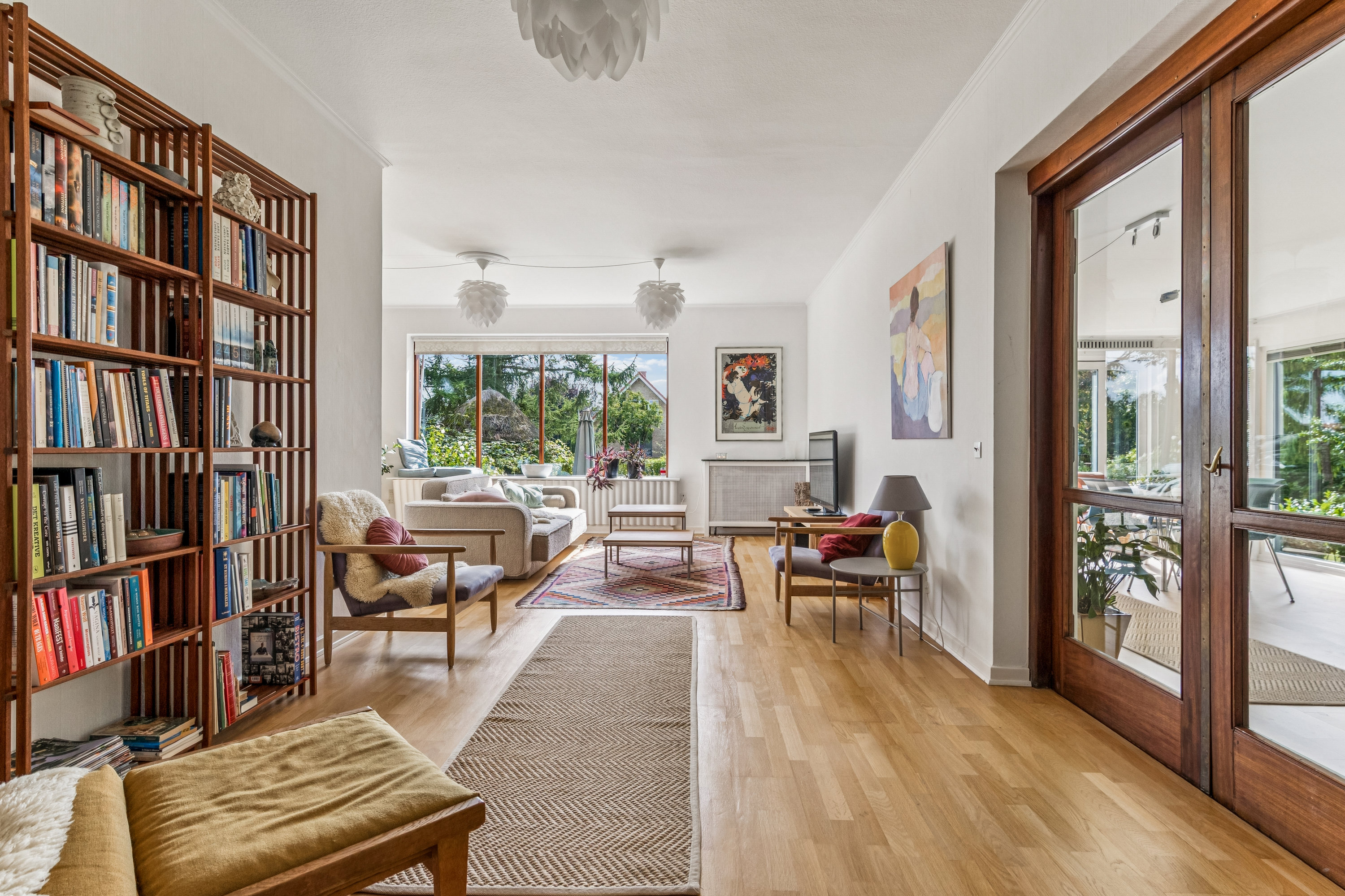 Fremhævet stue billede i fuldskærmstilstand. Billede af Skovvejen 29, 8850 Bjerringbro