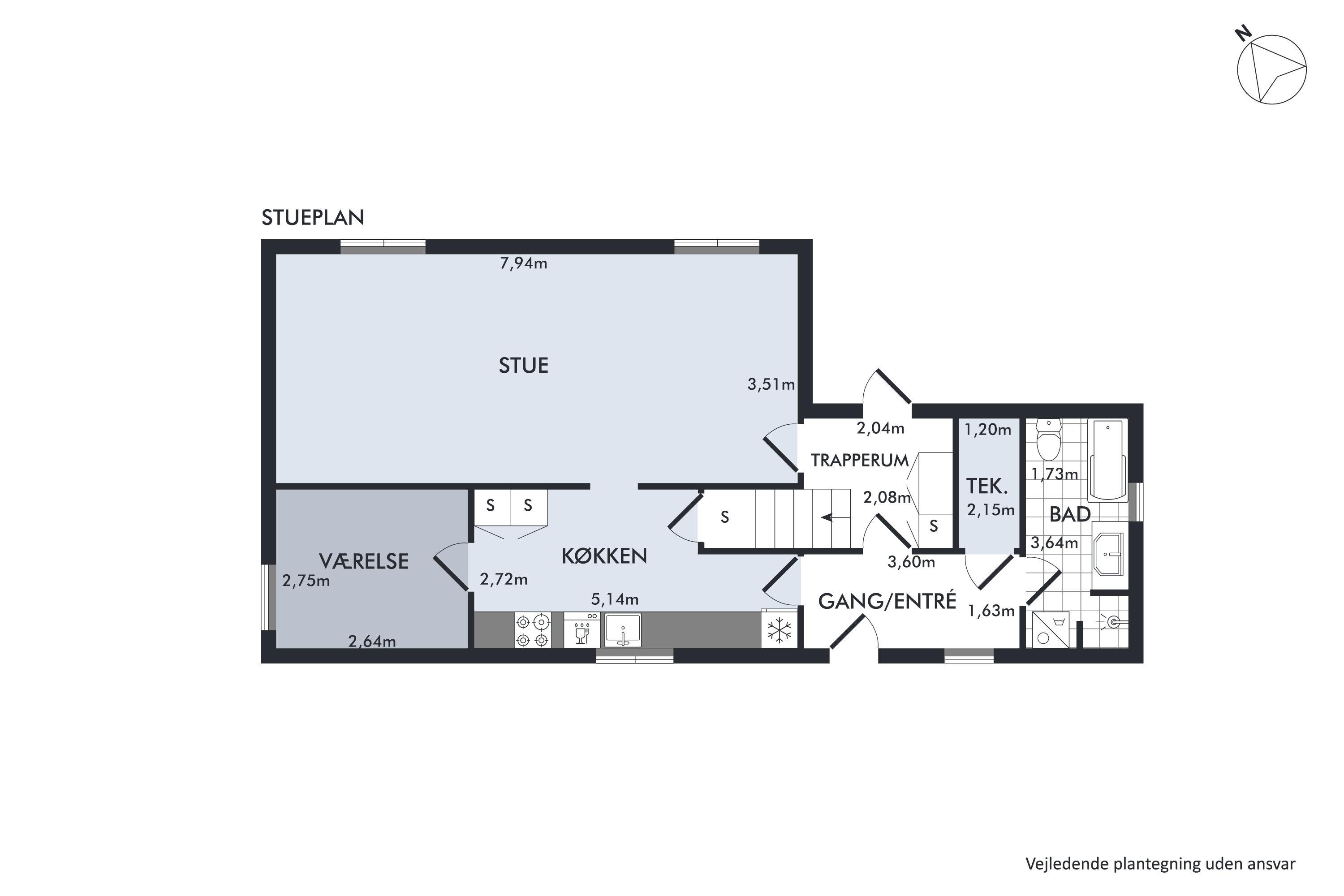 Plantegninger billede af Tøjstrupvej 3, 8961 Allingåbro