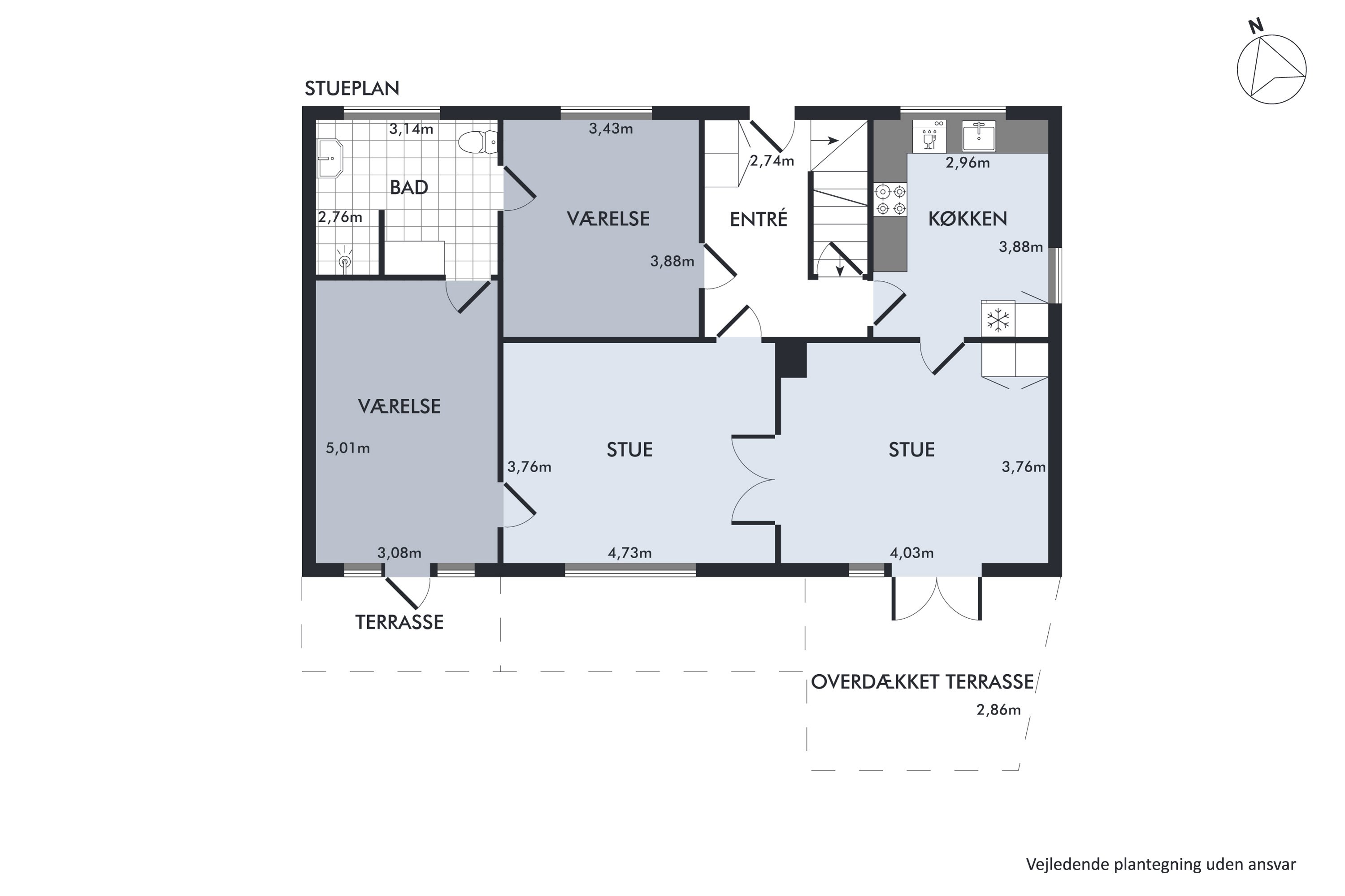 Plantegninger billede af Holmevej 7, st.., 6760 Ribe