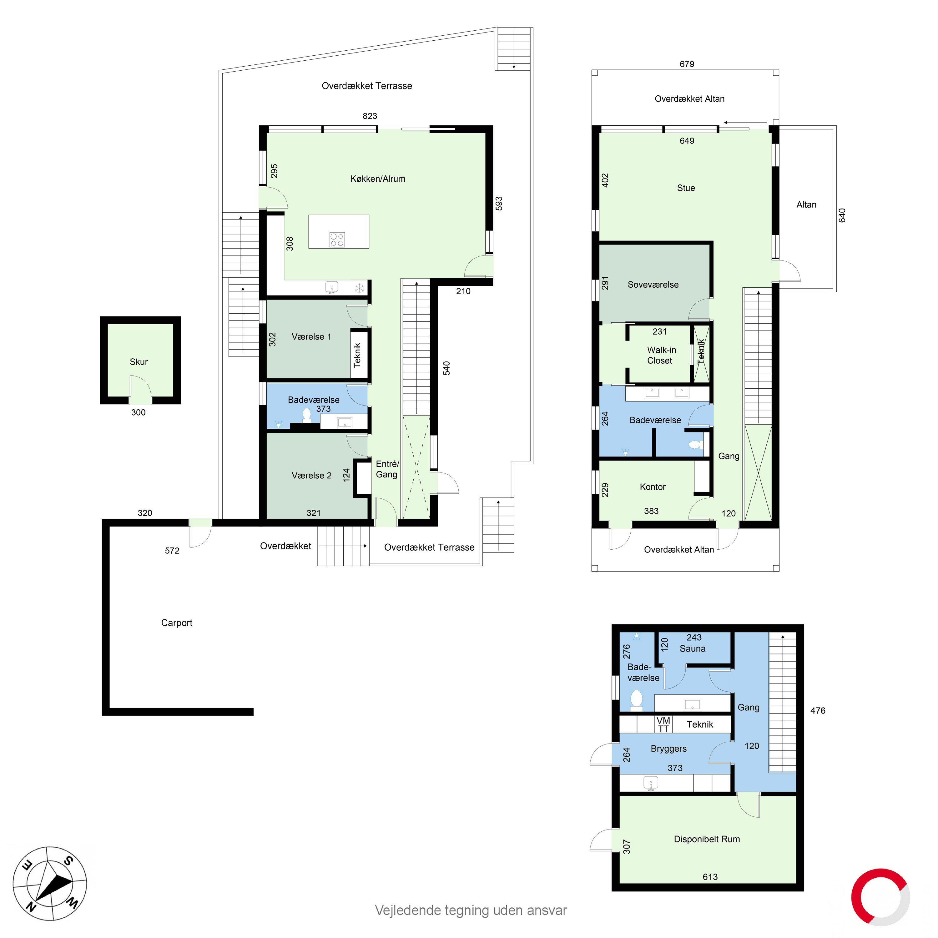 Plantegninger billede af Vibevej 25, 8240 Risskov