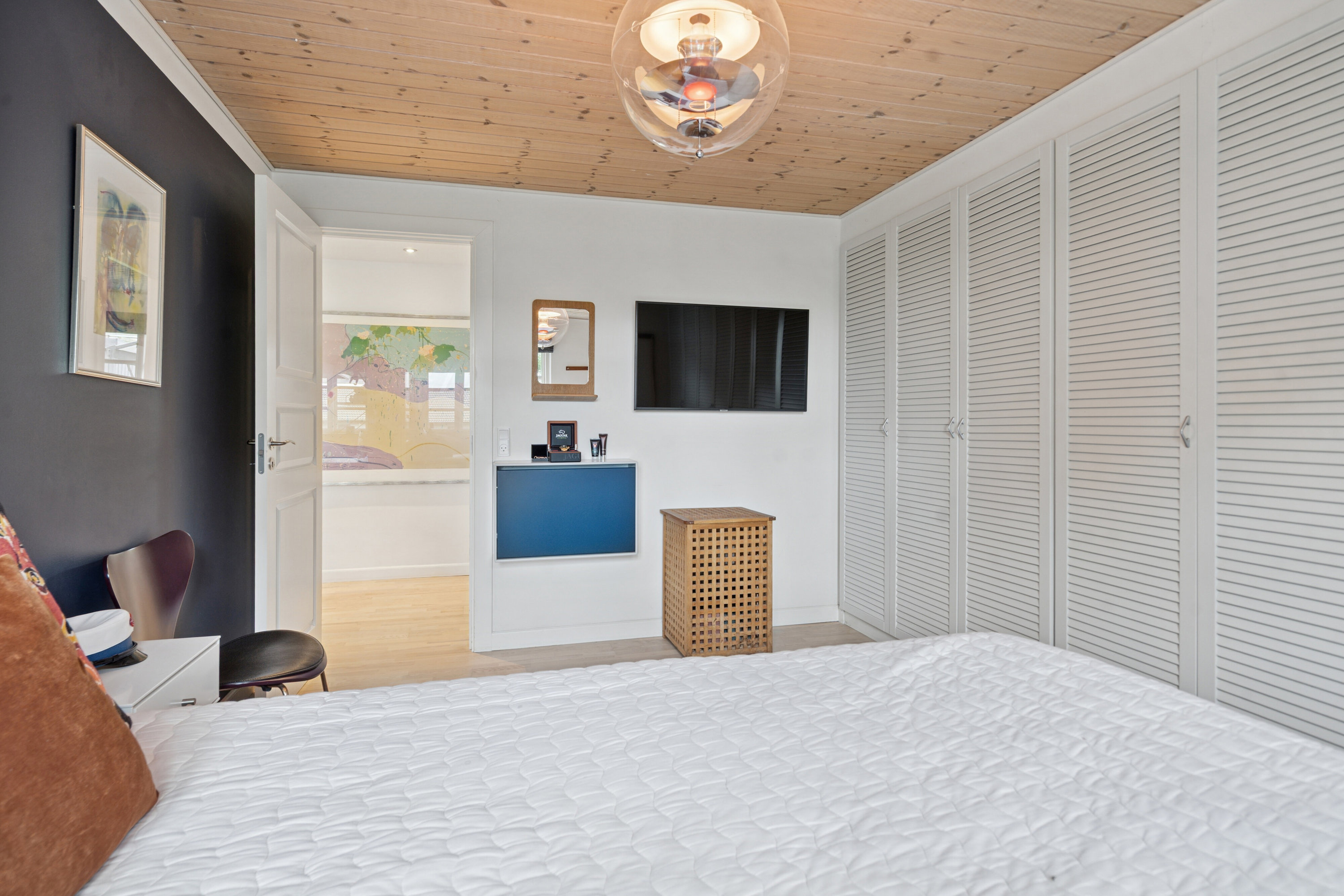 Fremhævet soveværelse billede i fuldskærmstilstand. Billede af Toften 334, 5330 Munkebo