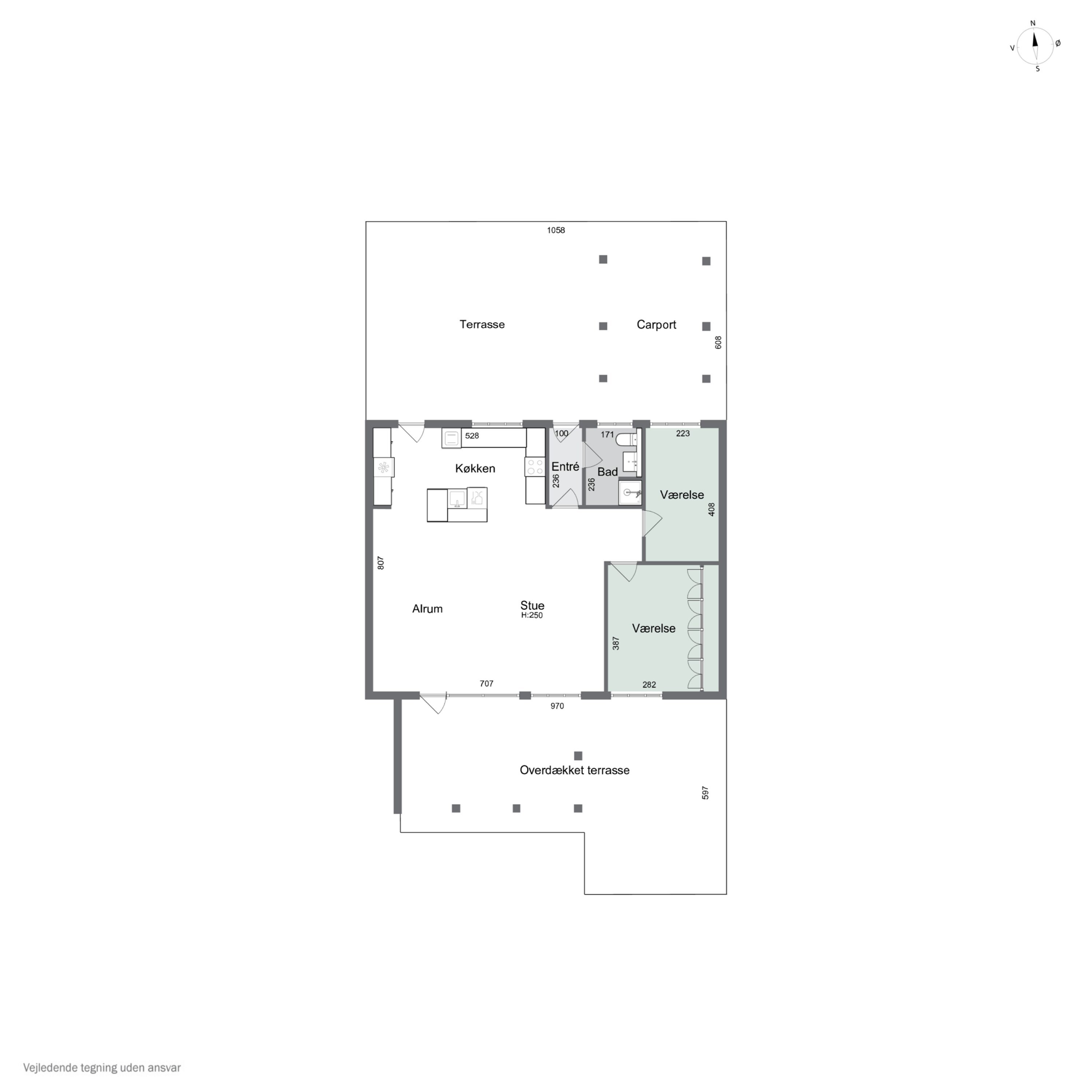 Plantegninger billede af Toften 334, 5330 Munkebo