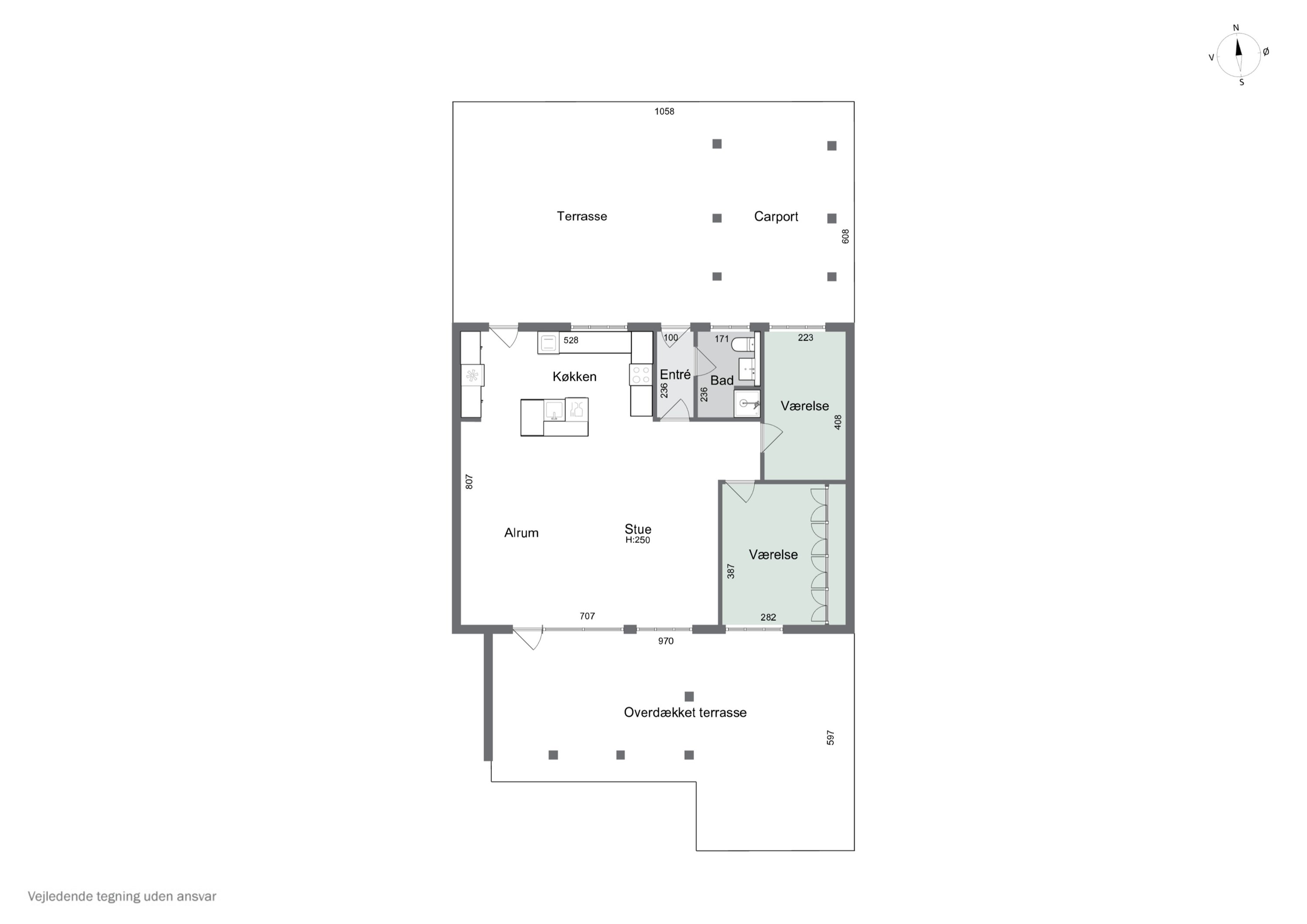 Plantegninger billede af Toften 334, 5330 Munkebo