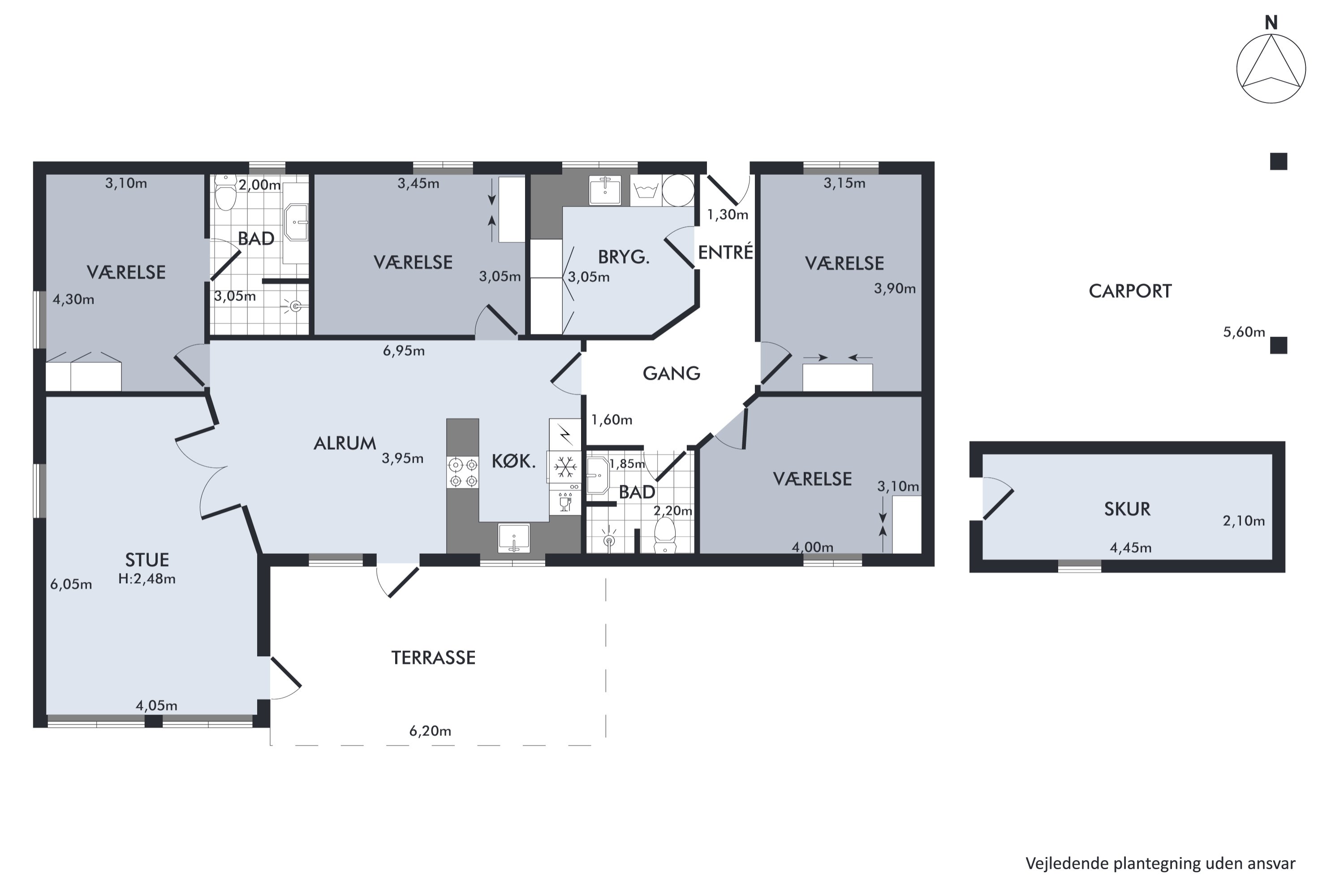 Plantegninger billede af Overvænget 26B, 8920 Randers NV