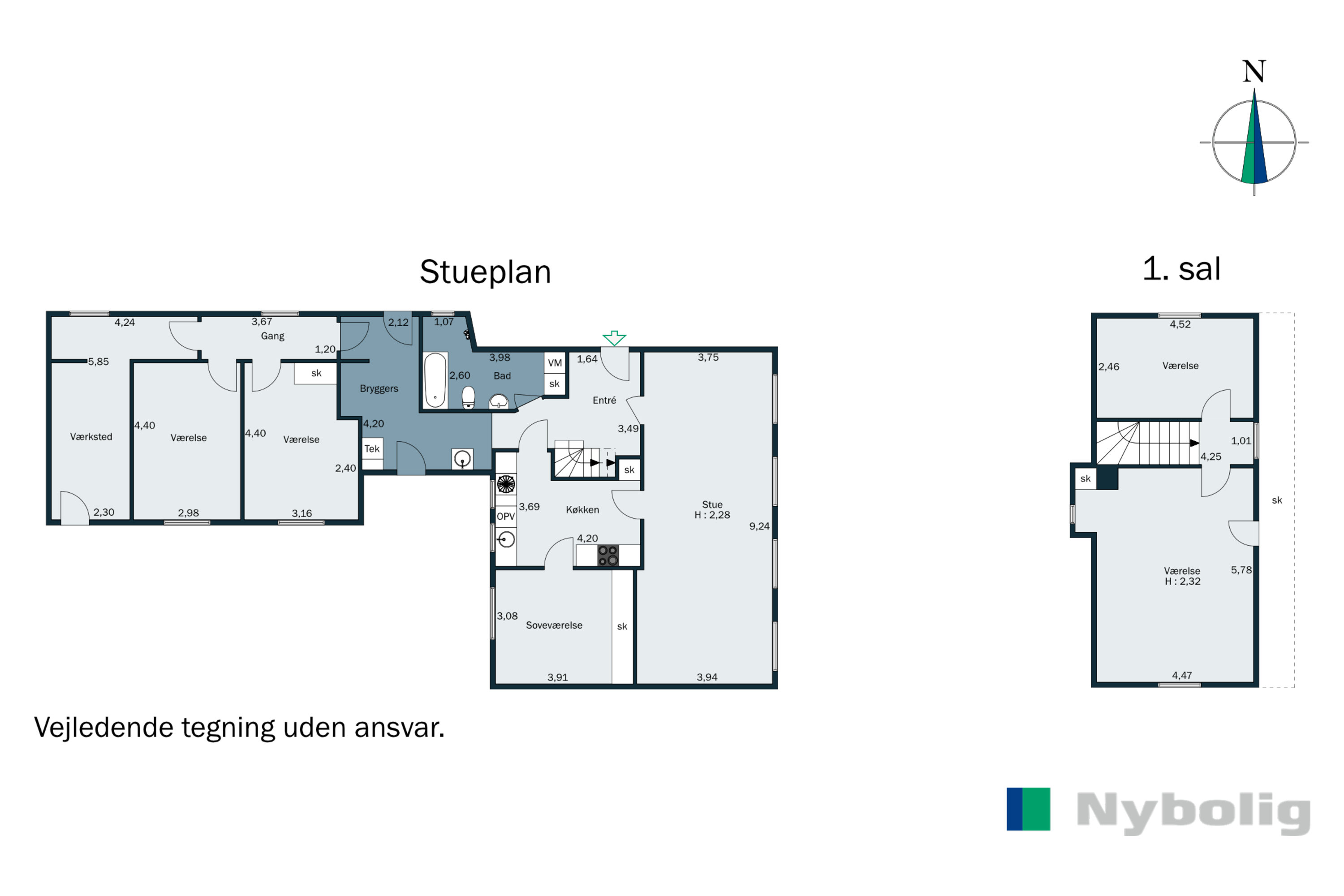 Plantegninger billede af Langgade 5, 8350 Hundslund