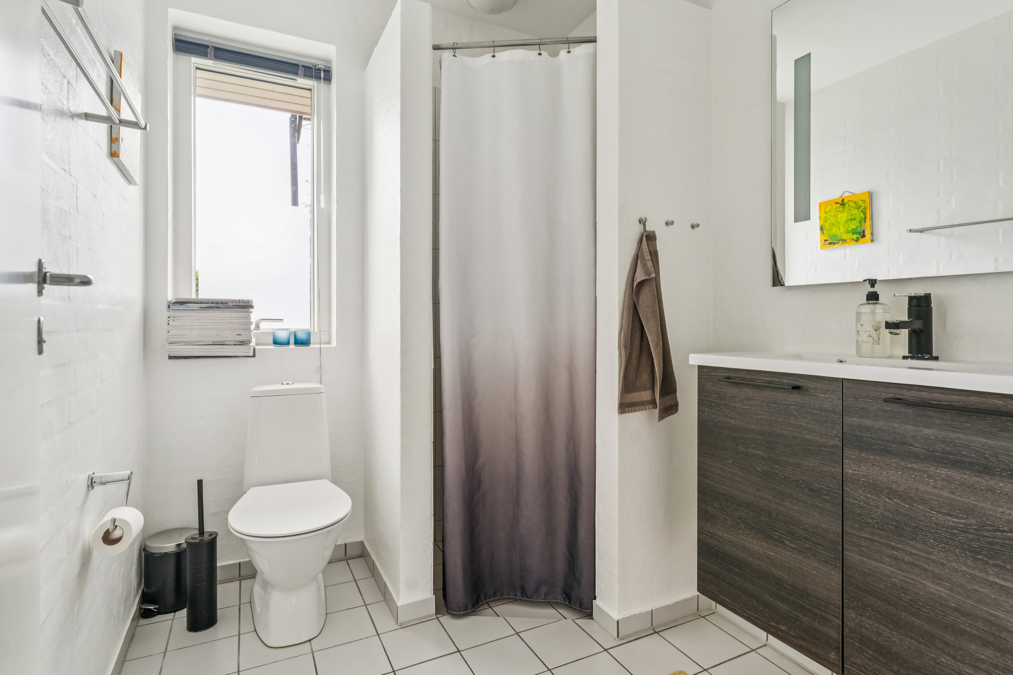 Fremhævet badeværelse billede i fuldskærmstilstand. Billede af Overvænget 26B, 8920 Randers NV