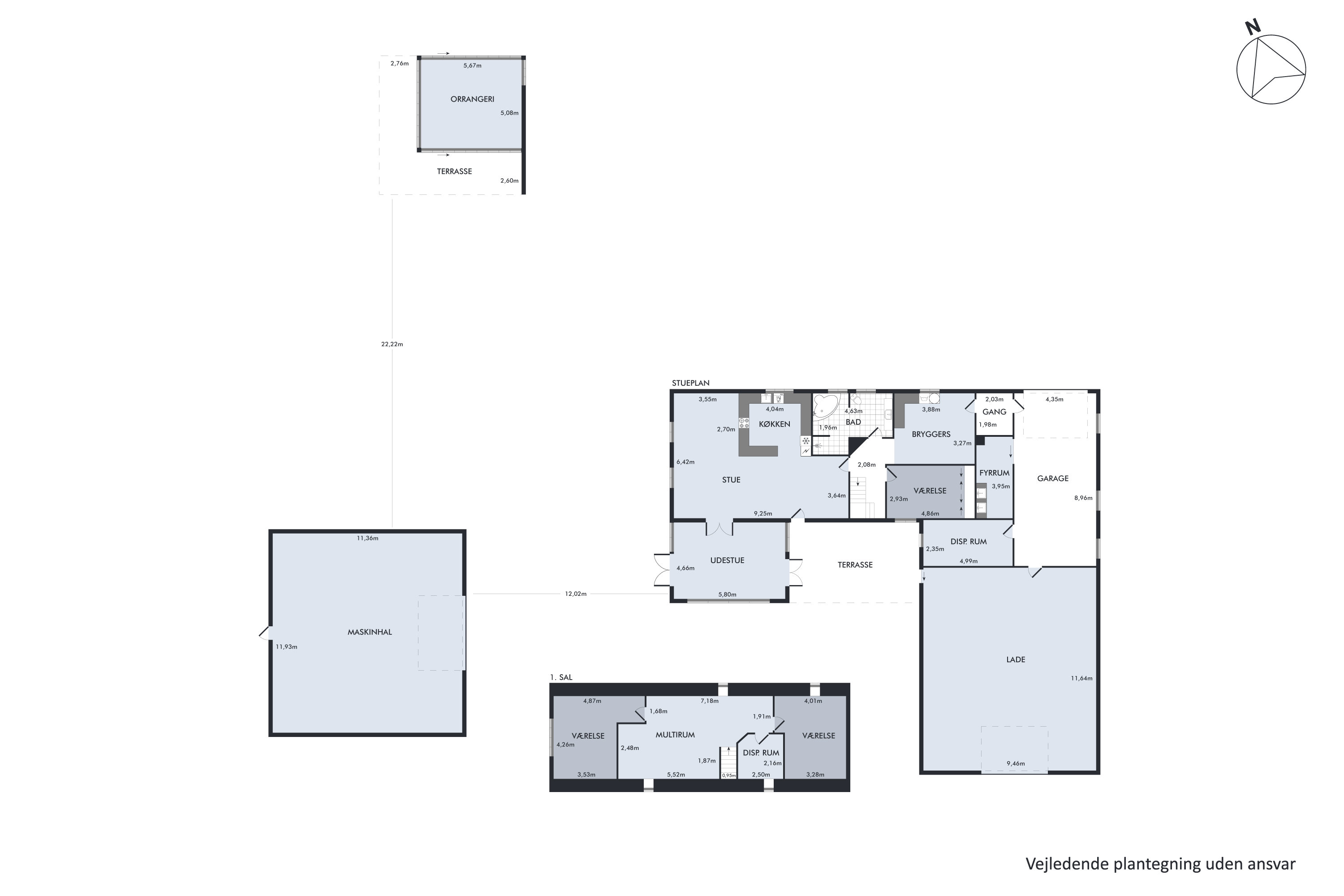 Plantegninger billede af Nørvej 32, V Hvidbjerg, 7960 Karby
