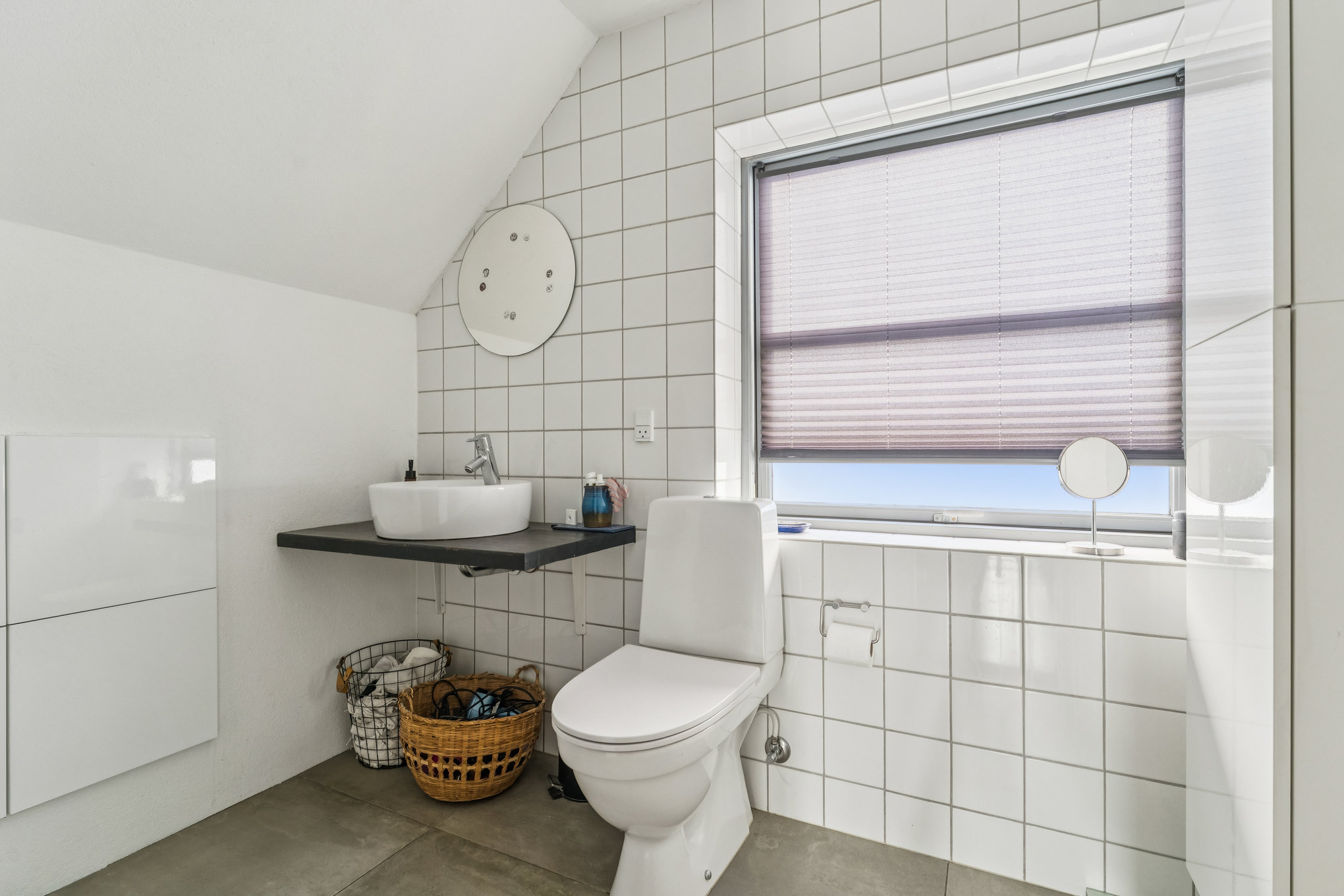 Fremhævet badeværelse billede i fuldskærmstilstand. Billede af Lervangen 59, 8930 Randers NØ