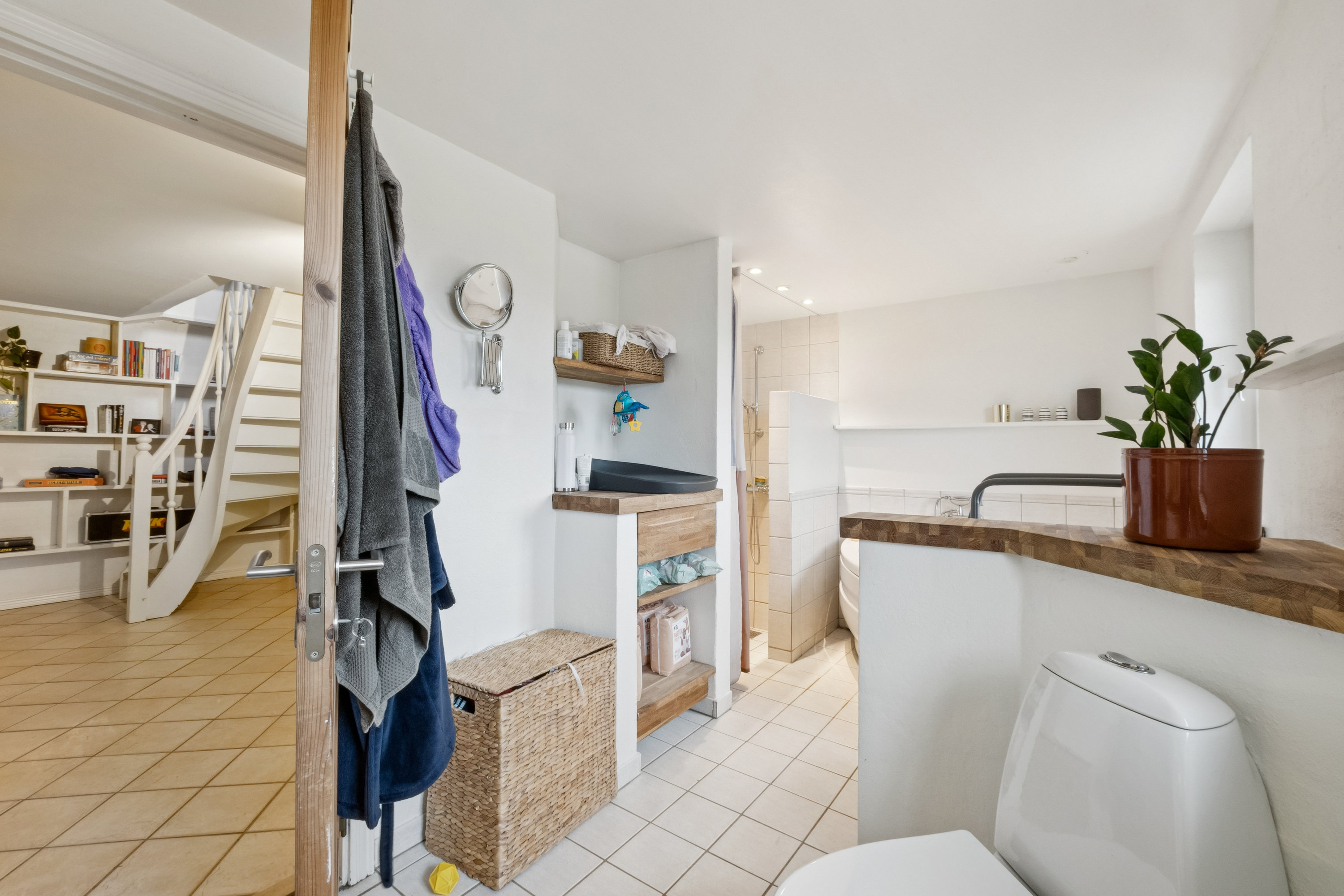 Fremhævet badeværelse billede i fuldskærmstilstand. Billede af Nørvej 32, V Hvidbjerg, 7960 Karby