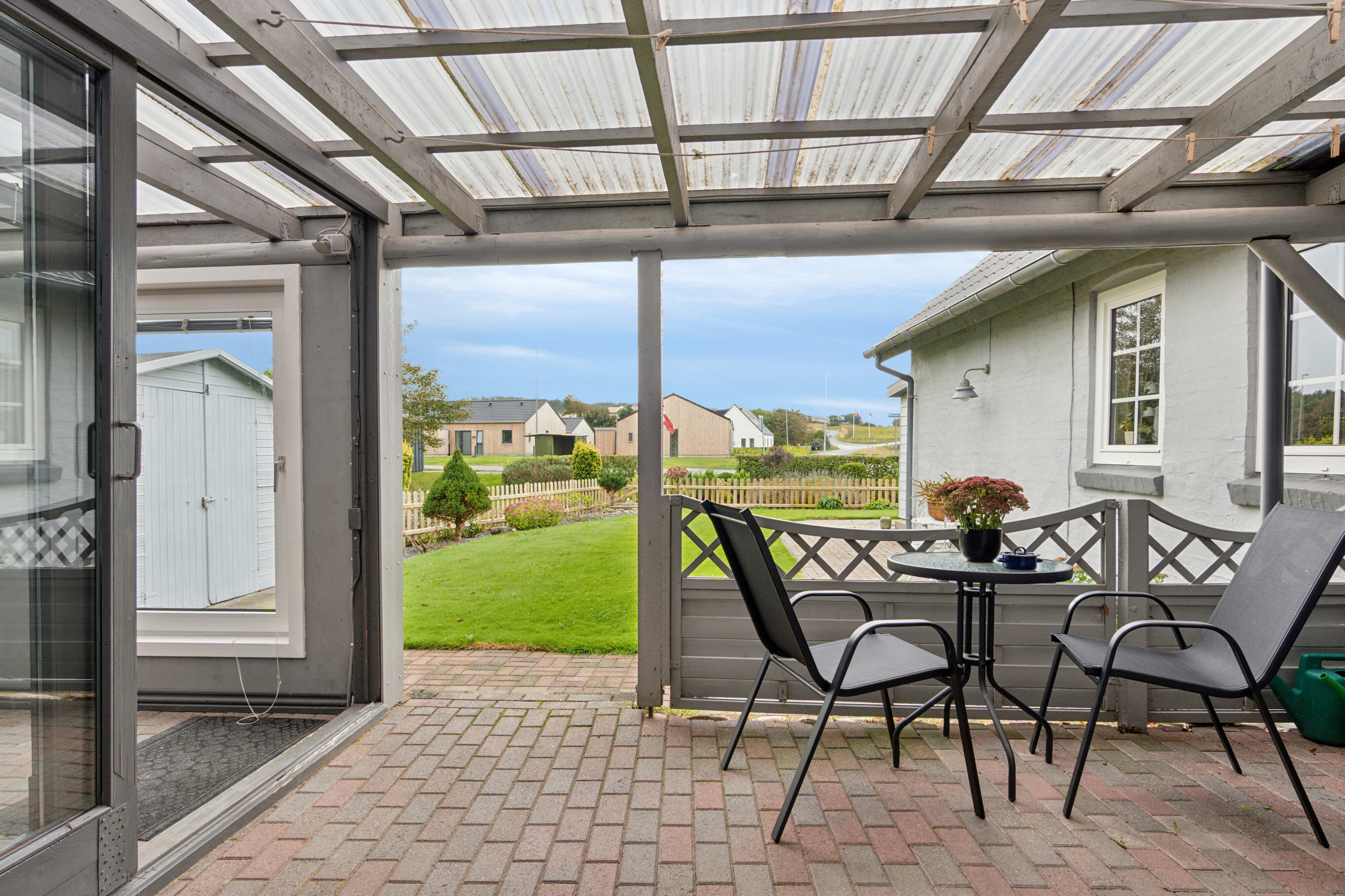 Fremhævet overdækket terrasse billede i fuldskærmstilstand. Billede af Holmevej 36, Nors, 7700 Thisted