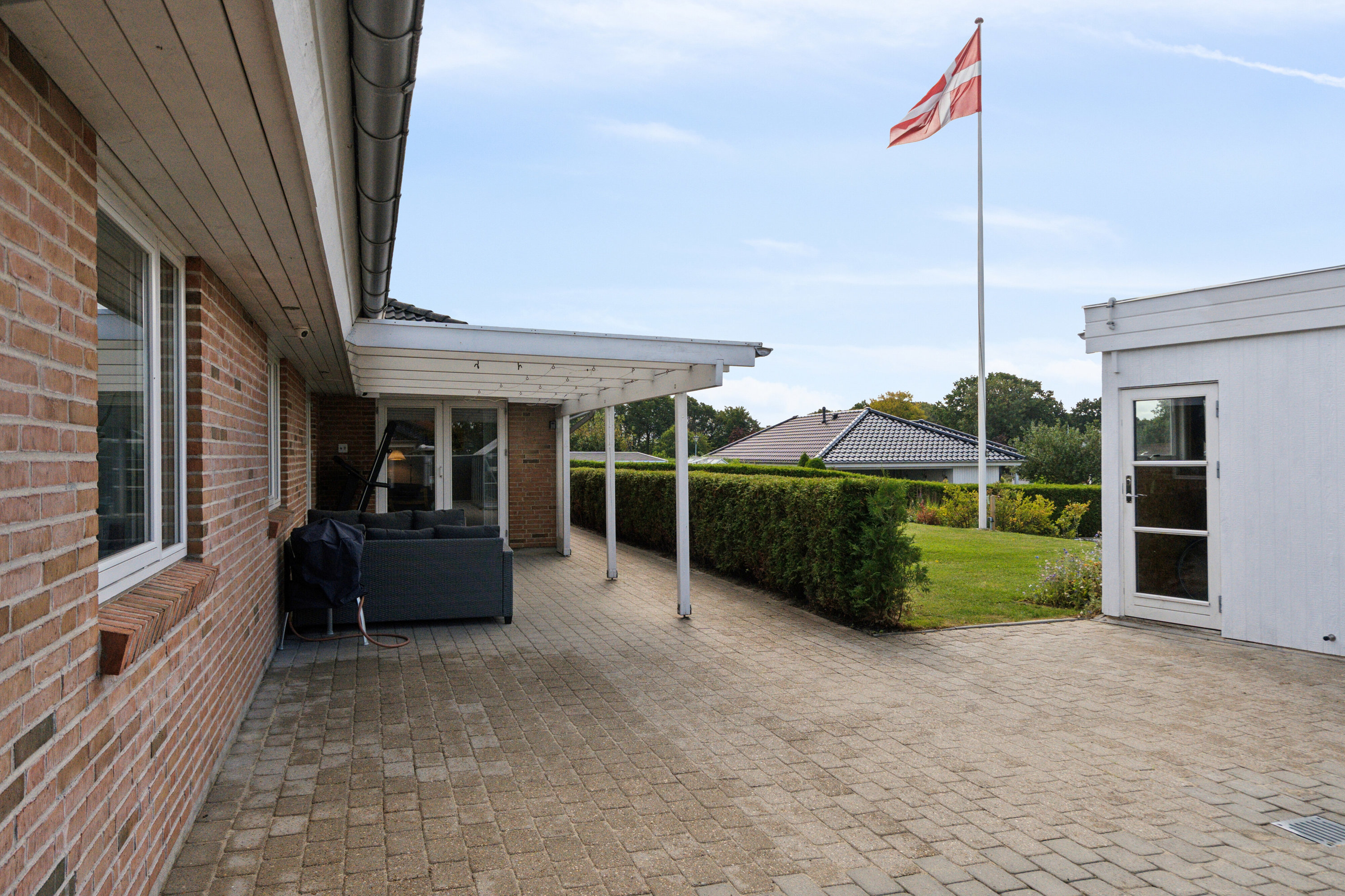 Fremhævet terrasse billede i fuldskærmstilstand. Billede af Midtkobbel 46, Kollund, 6340 Kruså