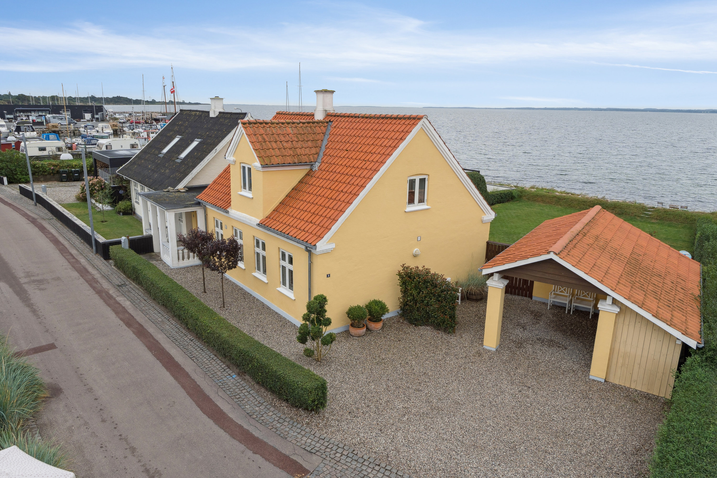 Miniaturebillede 1: luftfoto. Billede af Nordstrandsvej 3A, Lohals, 5953 Tranekær