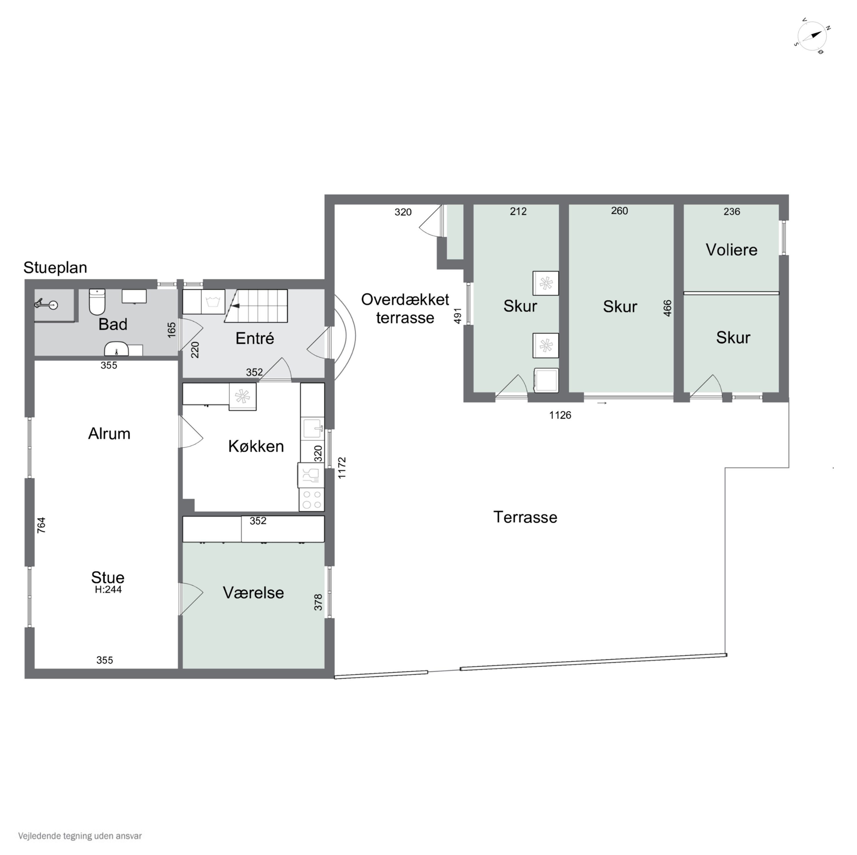 Plantegninger billede af Jernbanevej 5, 7441 Bording