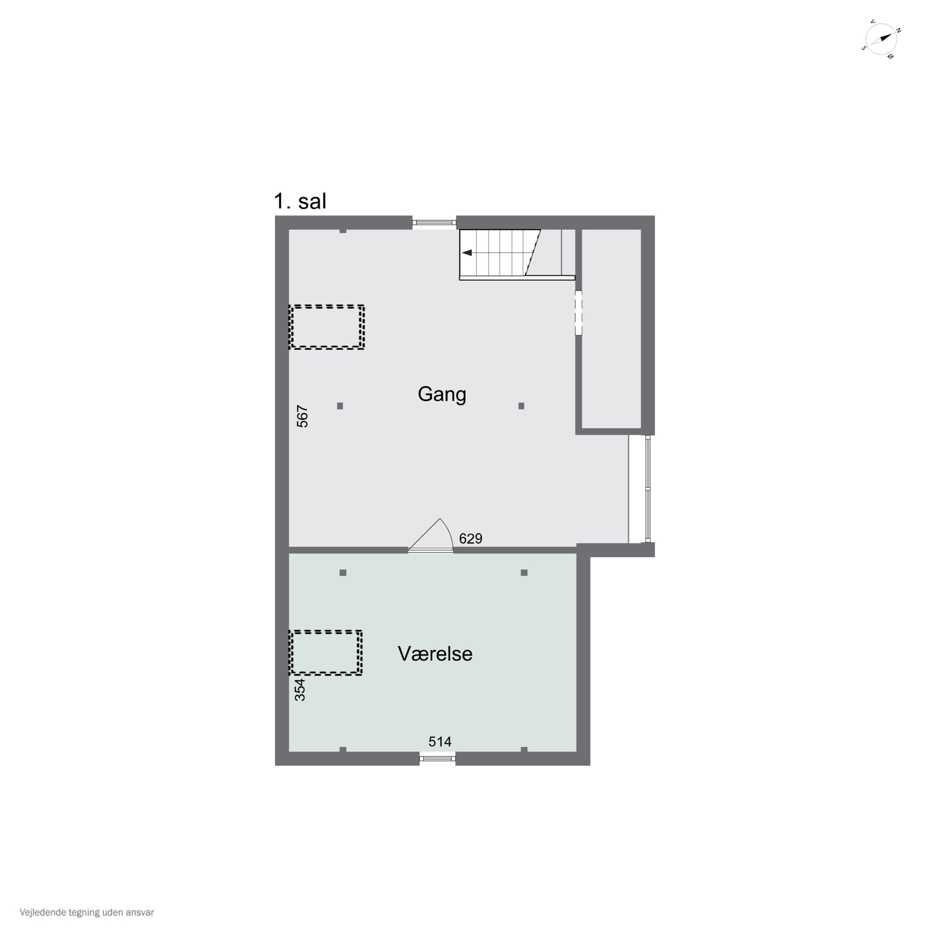 Plantegninger billede af Jernbanevej 5, 7441 Bording